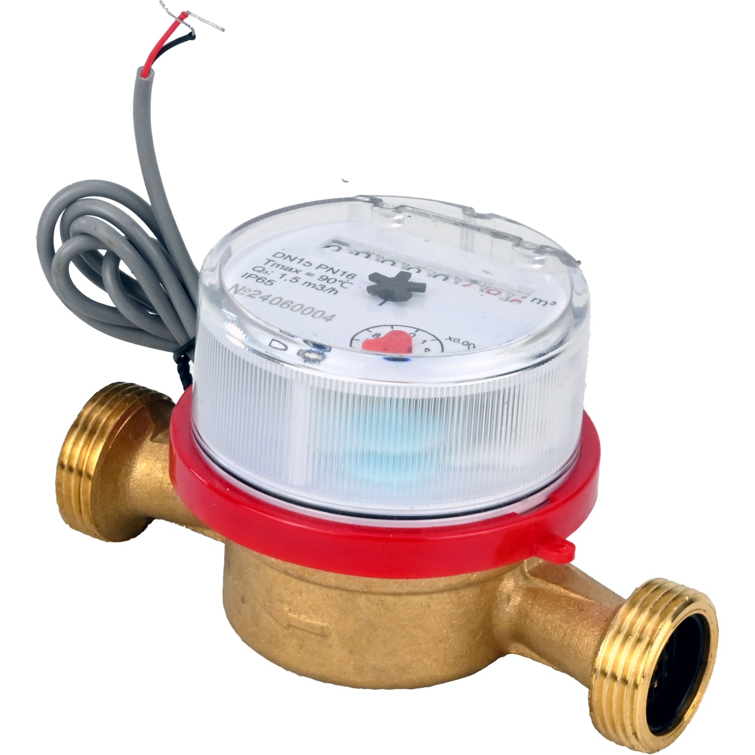 Water meters Elephant MKU1i universal, impeller, with pulse output, single-jet, brass, threaded