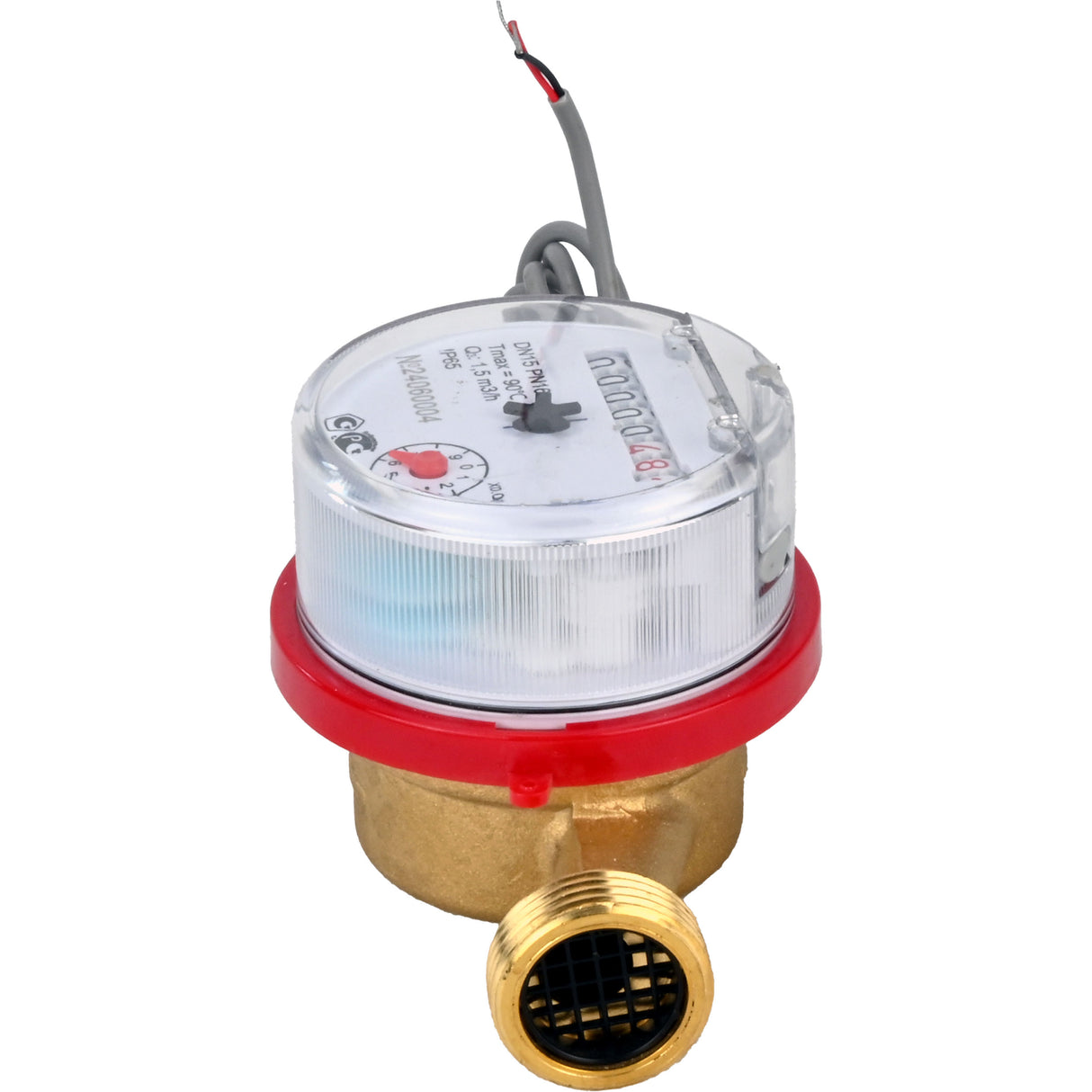 Water meters Elephant MKU1i universal, impeller, with pulse output, single-jet, brass, threaded