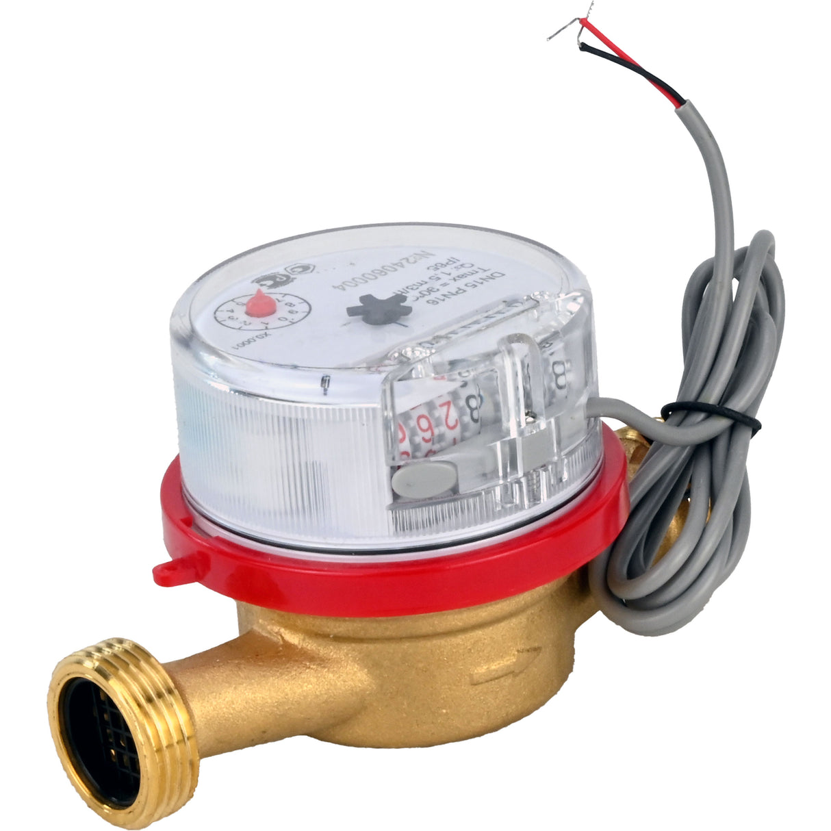 Water meters Elephant MKU1i universal, impeller, with pulse output, single-jet, brass, threaded