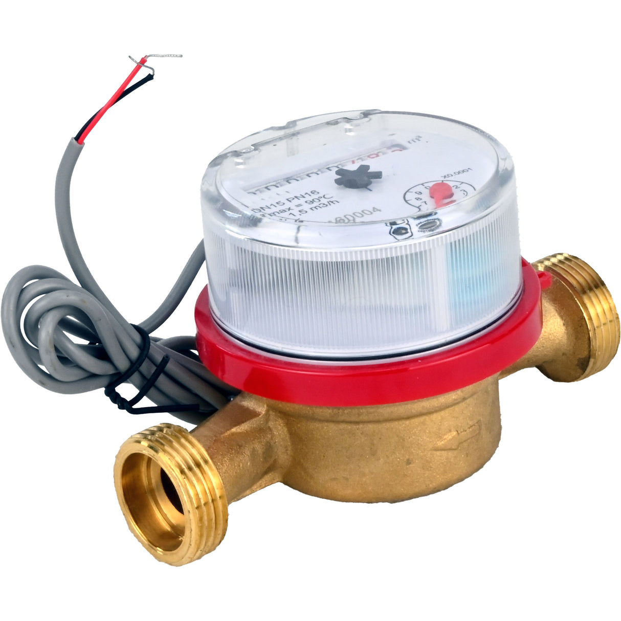 Water meters Elephant MKU1i universal, impeller, with pulse output, single-jet, brass, threaded