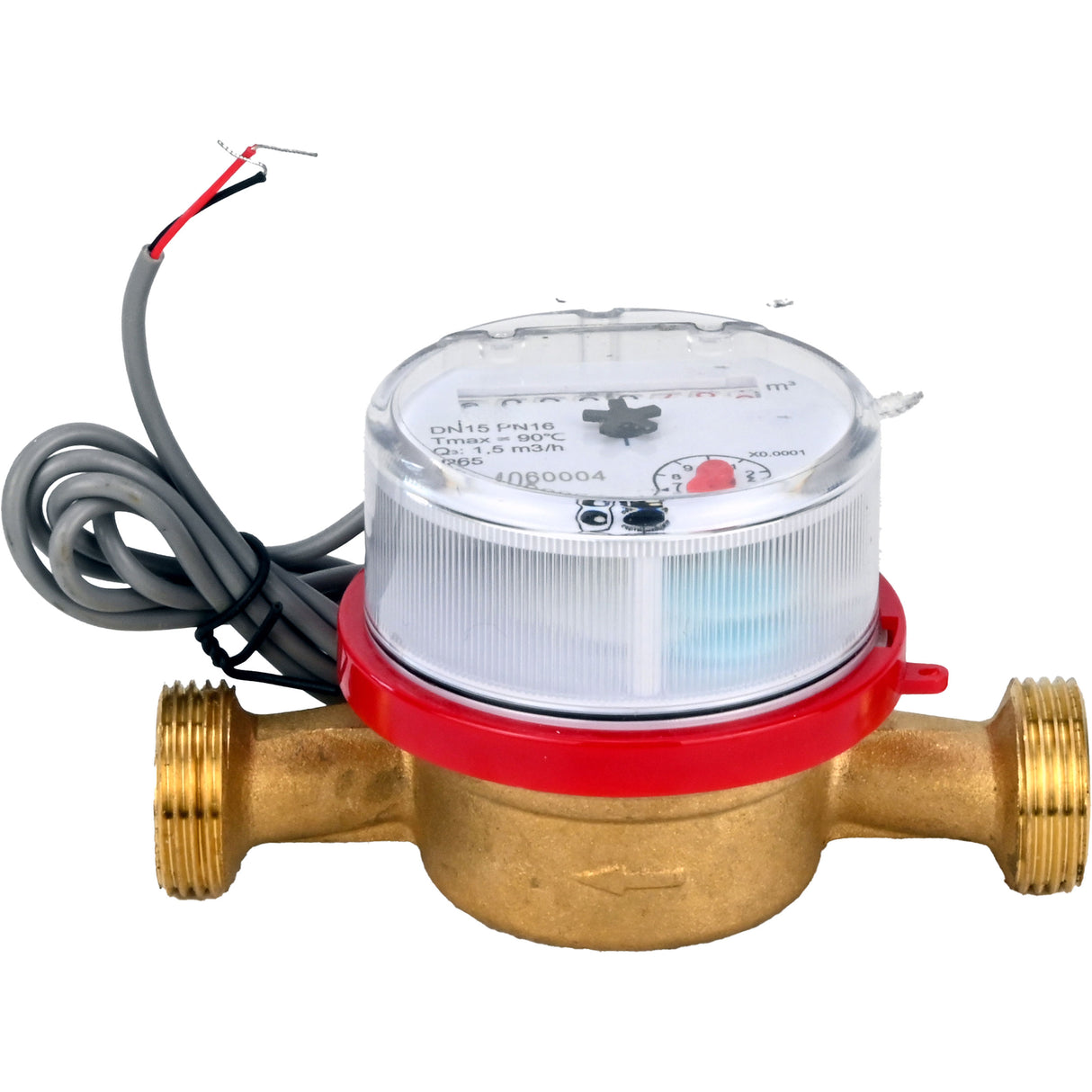 Water meters Elephant MKU1i universal, impeller, with pulse output, single-jet, brass, threaded