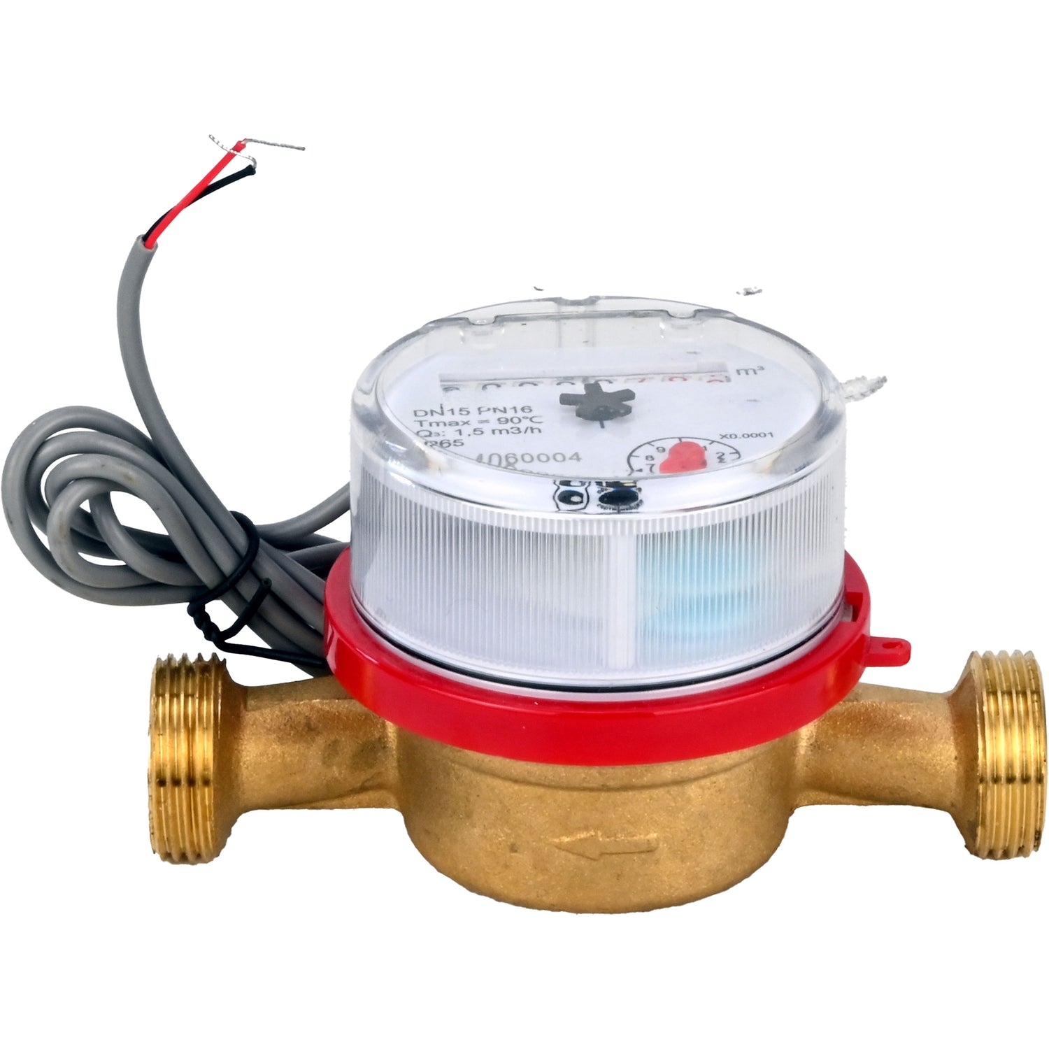 Water meters Elephant MKU1i universal, impeller, with pulse output, single-jet, brass, threaded