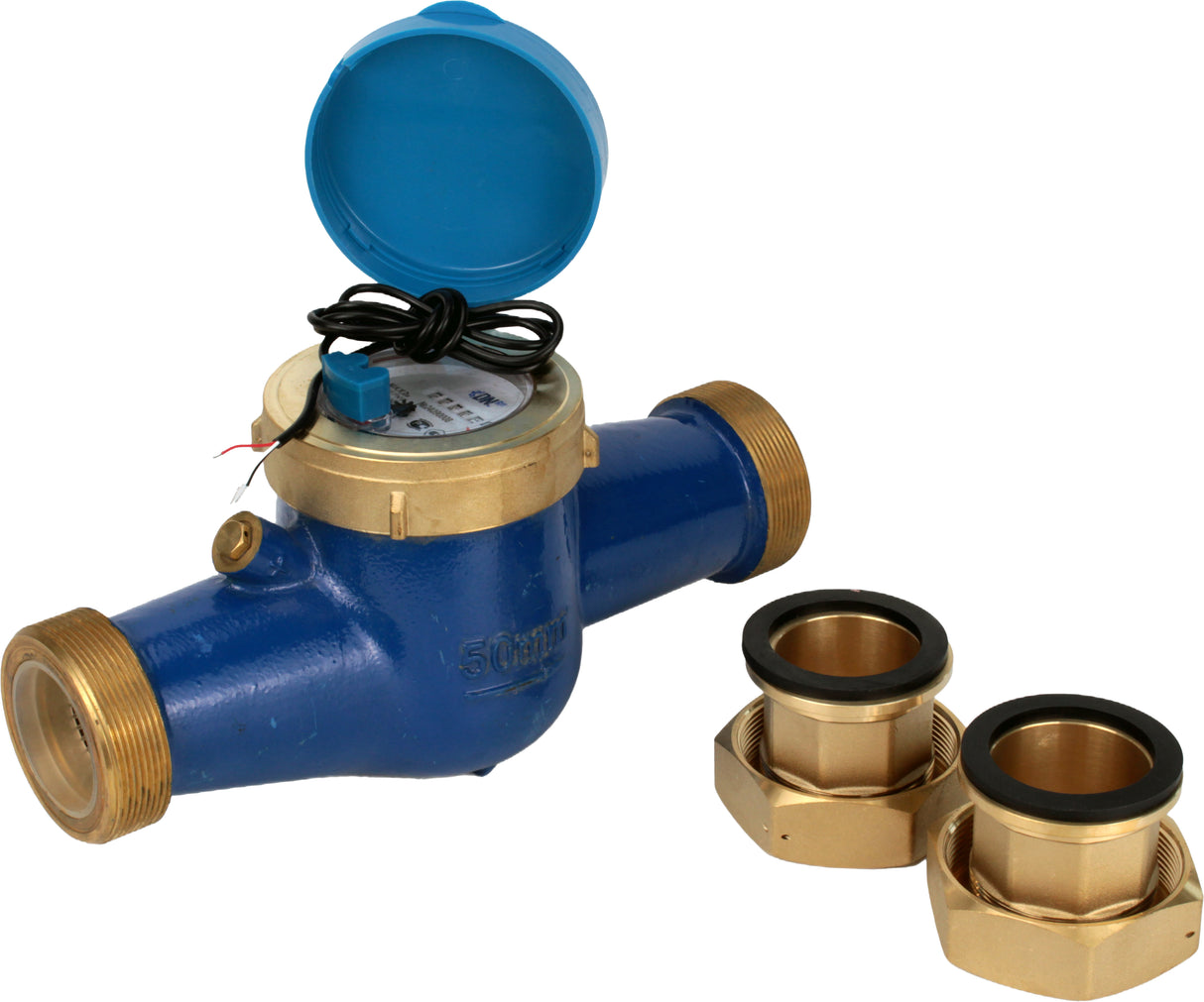 Water meter Elephant MKU2i universal, impeller, with pulse output, multi-jet, cast iron, threaded