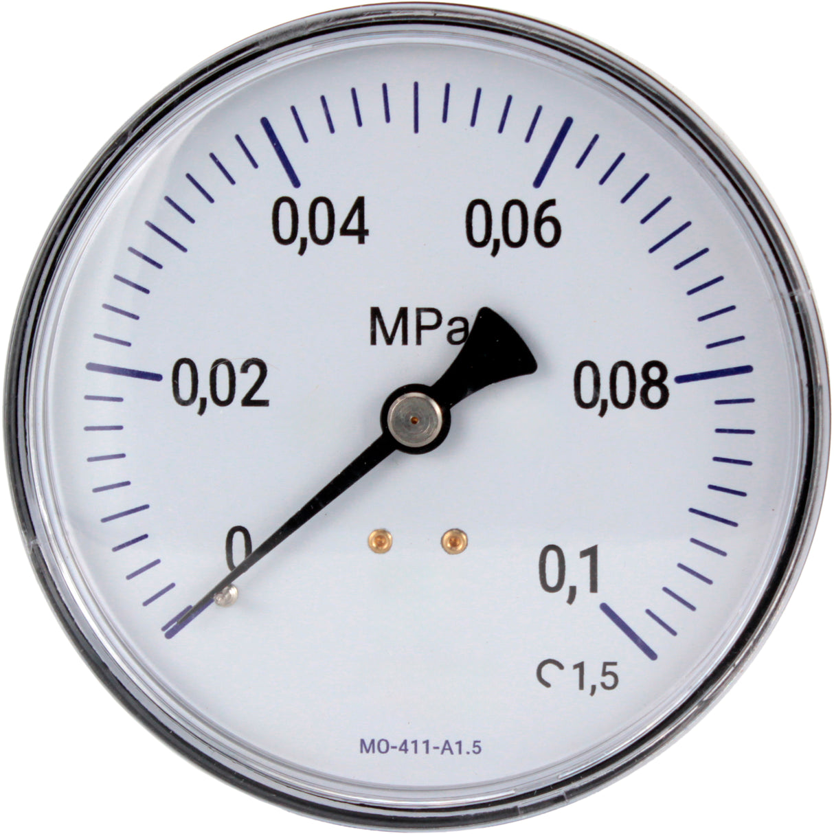 Manometers technical Elephant MO-411-A1.5, axial, plastic, accuracy class 1.5