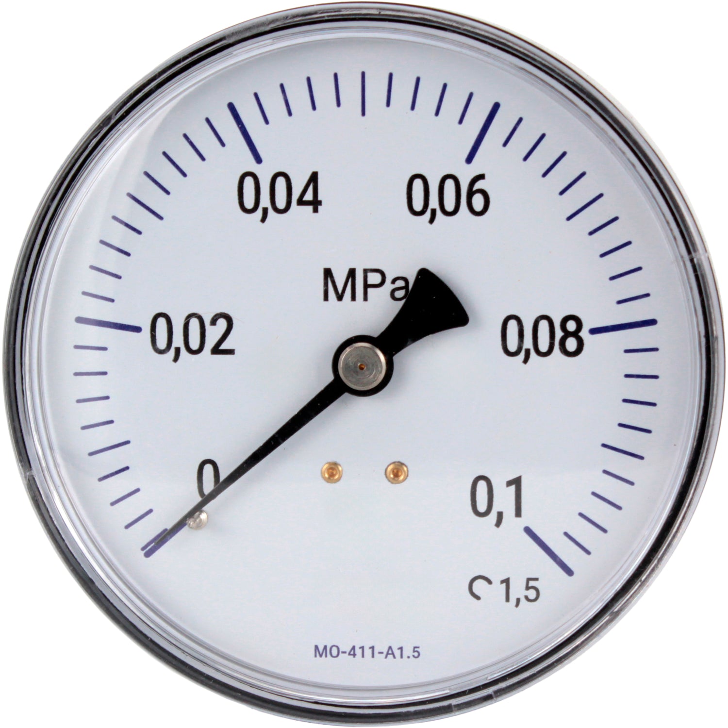 Manometers technical Elephant MO-411-A1.5, axial, plastic, accuracy class 1.5