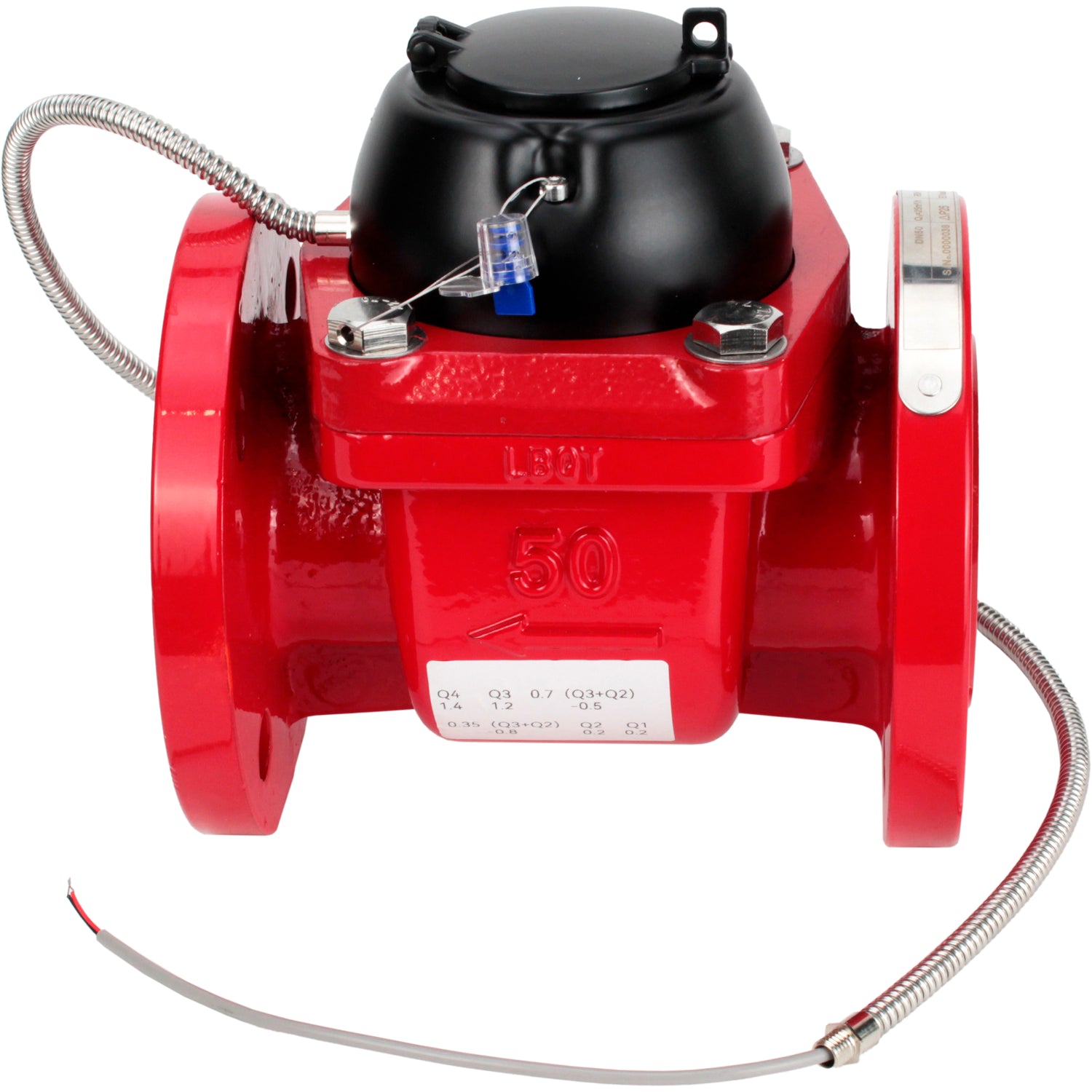 Water meters Elephant MTU1i universal, turbine, with pulse output, cast iron, flanged