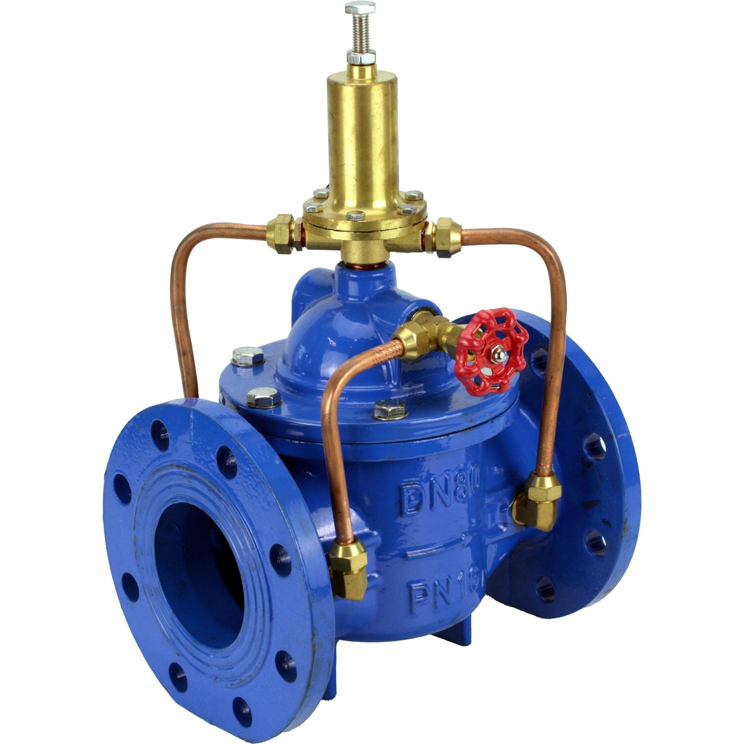 Regulators “up to self” with pilot control Elephant PVB3-1313N-F, diaphragm regulators, body - cast iron GGG40, disk - cast iron GGG40, seal - NBR, flange connection