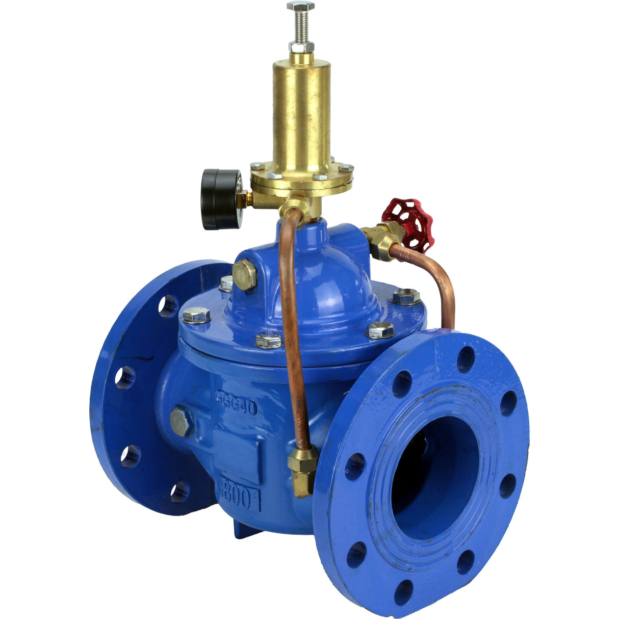 Regulators “up to self” with pilot control Elephant PVB3-1313N-F, diaphragm regulators, body - cast iron GGG40, disk - cast iron GGG40, seal - NBR, flange connection