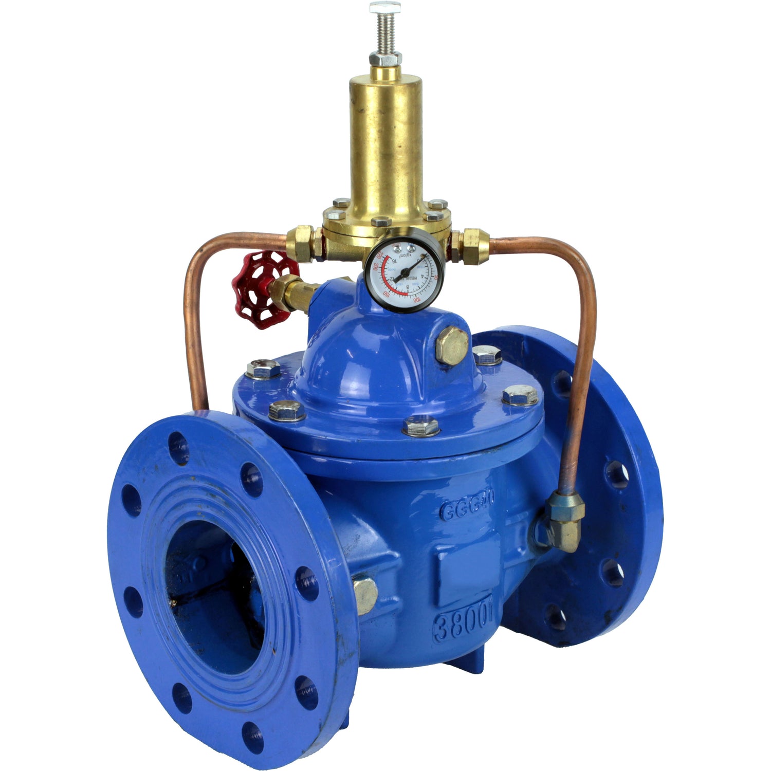 Regulators “up to self” with pilot control Elephant PVB3-1313N-F, diaphragm regulators, body - cast iron GGG40, disk - cast iron GGG40, seal - NBR, flange connection