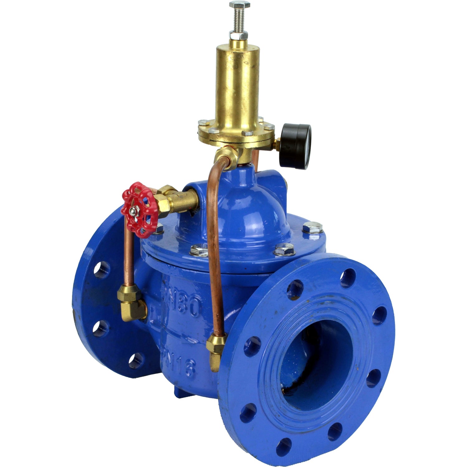 Regulators “up to self” with pilot control Elephant PVB3-1313N-F, diaphragm regulators, body - cast iron GGG40, disk - cast iron GGG40, seal - NBR, flange connection