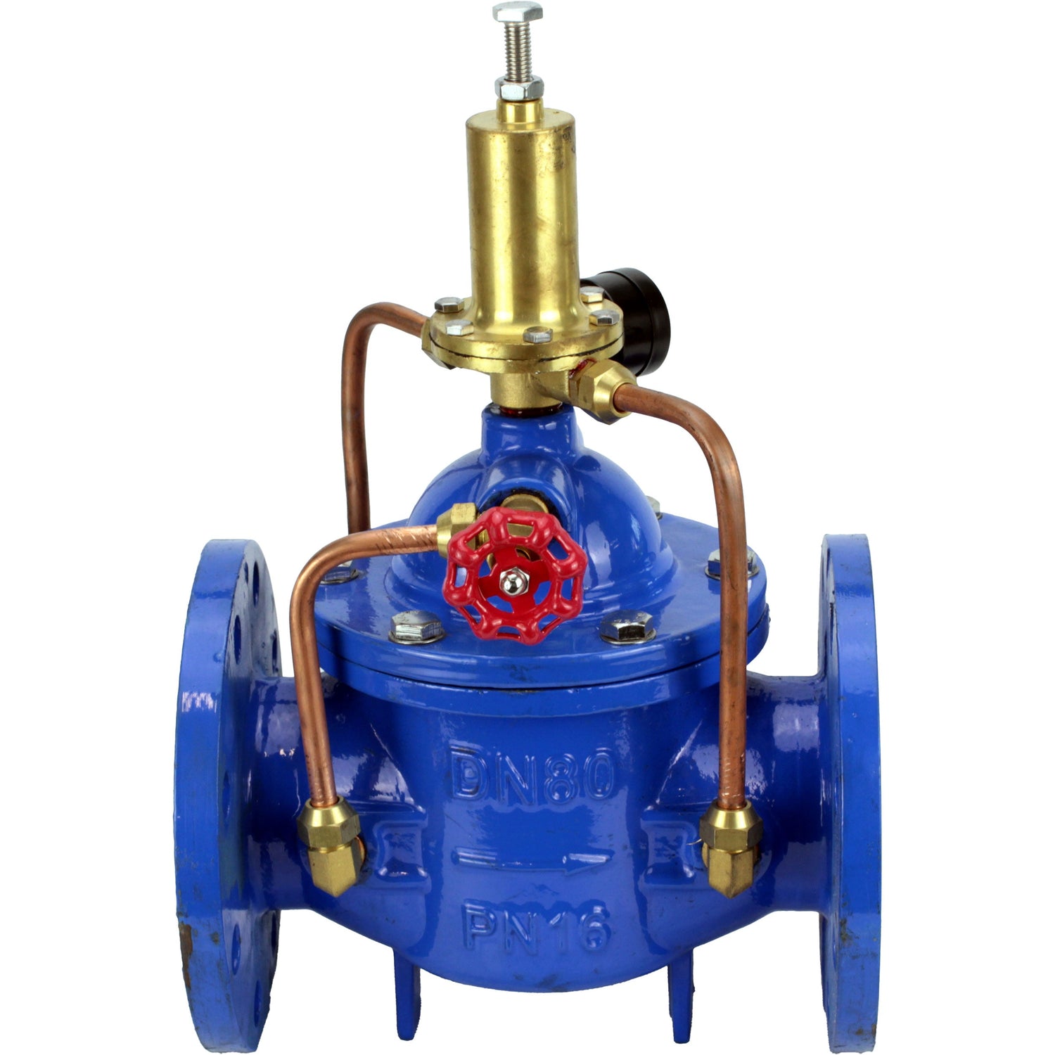 Regulators “up to self” with pilot control Elephant PVB3-1313N-F, diaphragm regulators, body - cast iron GGG40, disk - cast iron GGG40, seal - NBR, flange connection