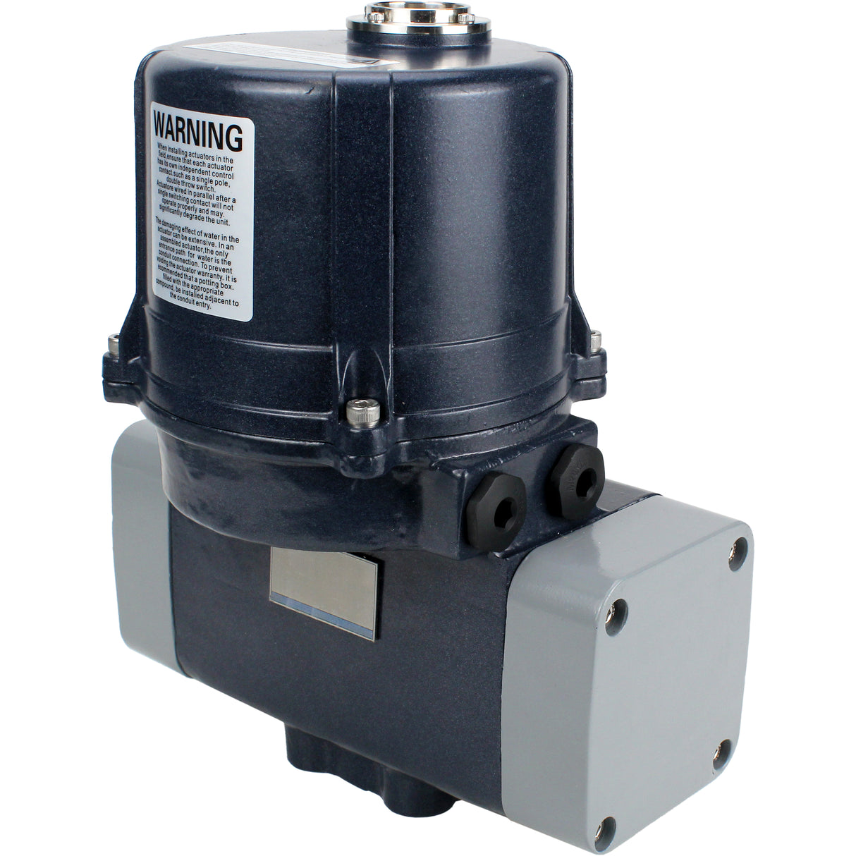 Electric quarter-turn actuators Elephant QTSA-N-EM-O0-220VAC with spring return, square 14x14-27x27, torque 30-300Nm