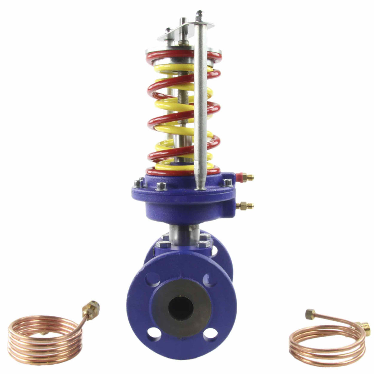 High temperature pressure reducing regulator Elephant PRA-S 16 bar class 125 RF cast iron flange connection