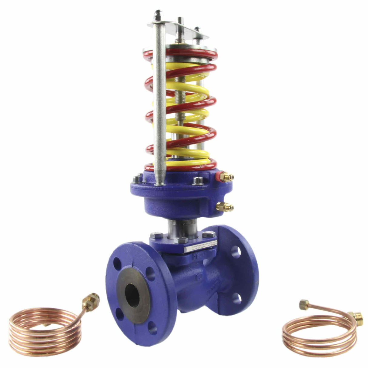 High temperature pressure reducing regulator Elephant PRA-S 16 bar class 125 RF cast iron flange connection