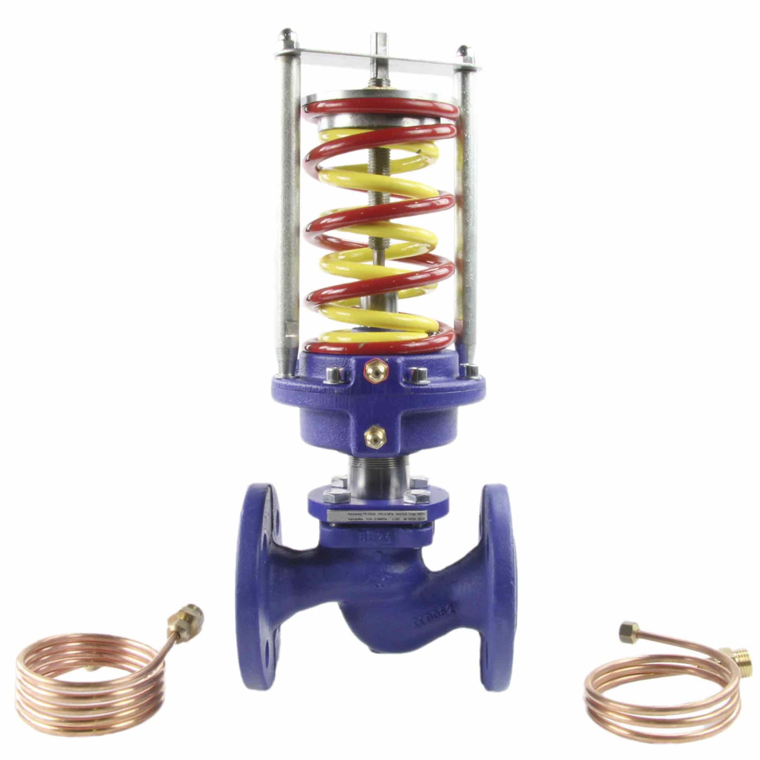 High temperature pressure reducing regulator Elephant PRA-S 16 bar class 125 RF cast iron flange connection