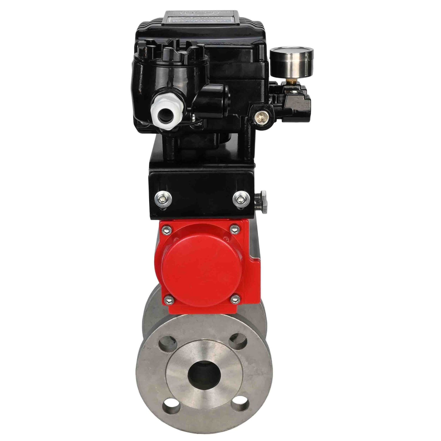 Stainless steel ball valve Elephant kchfp-elephant-da-yt1000rsn, body material - stainless steel AISI 316, ball material - stainless steel AISI 316, seal - PTFE, pneumatic actuator operated