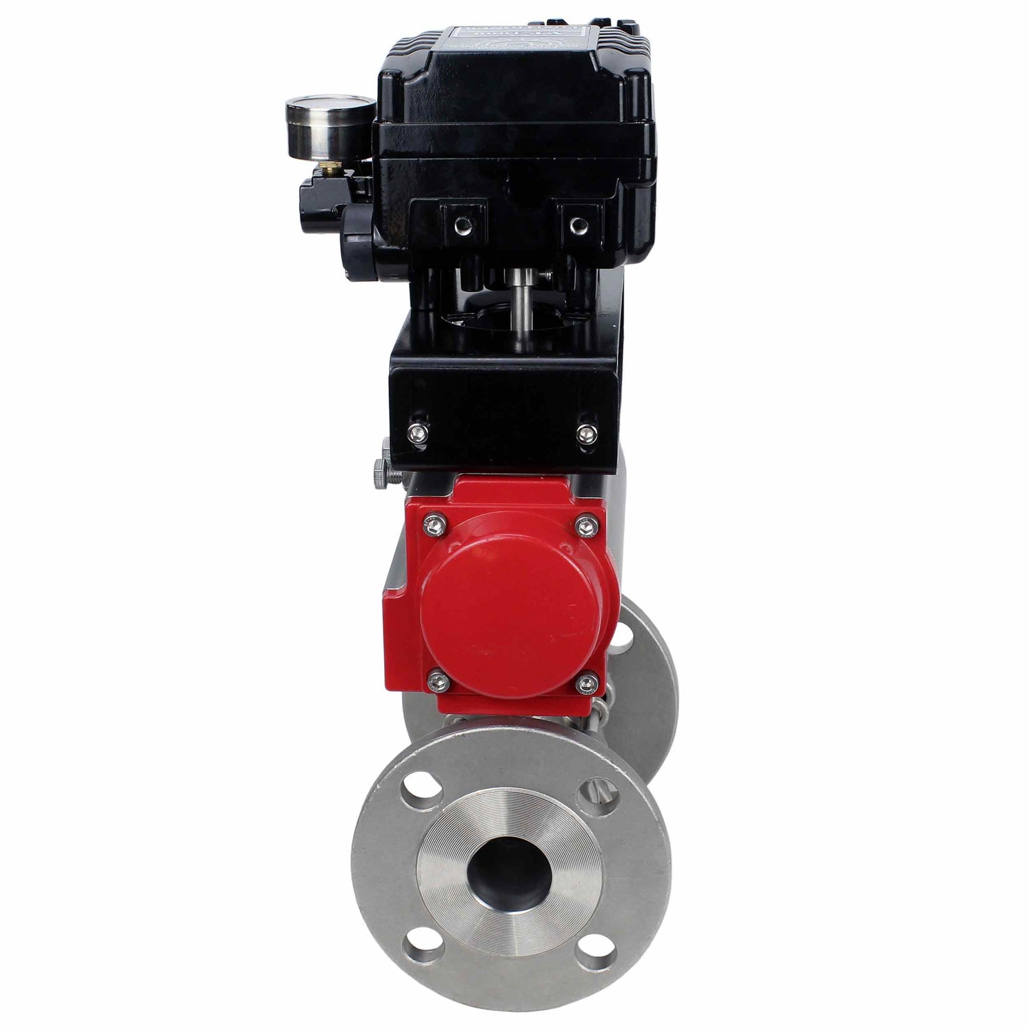 Stainless steel ball valve Elephant ksfpt-304-180-sa-yt1000rsn, body material - stainless steel AISI 304, ball material - stainless steel AISI 304, seal - PTFE, pneumatic actuator operated