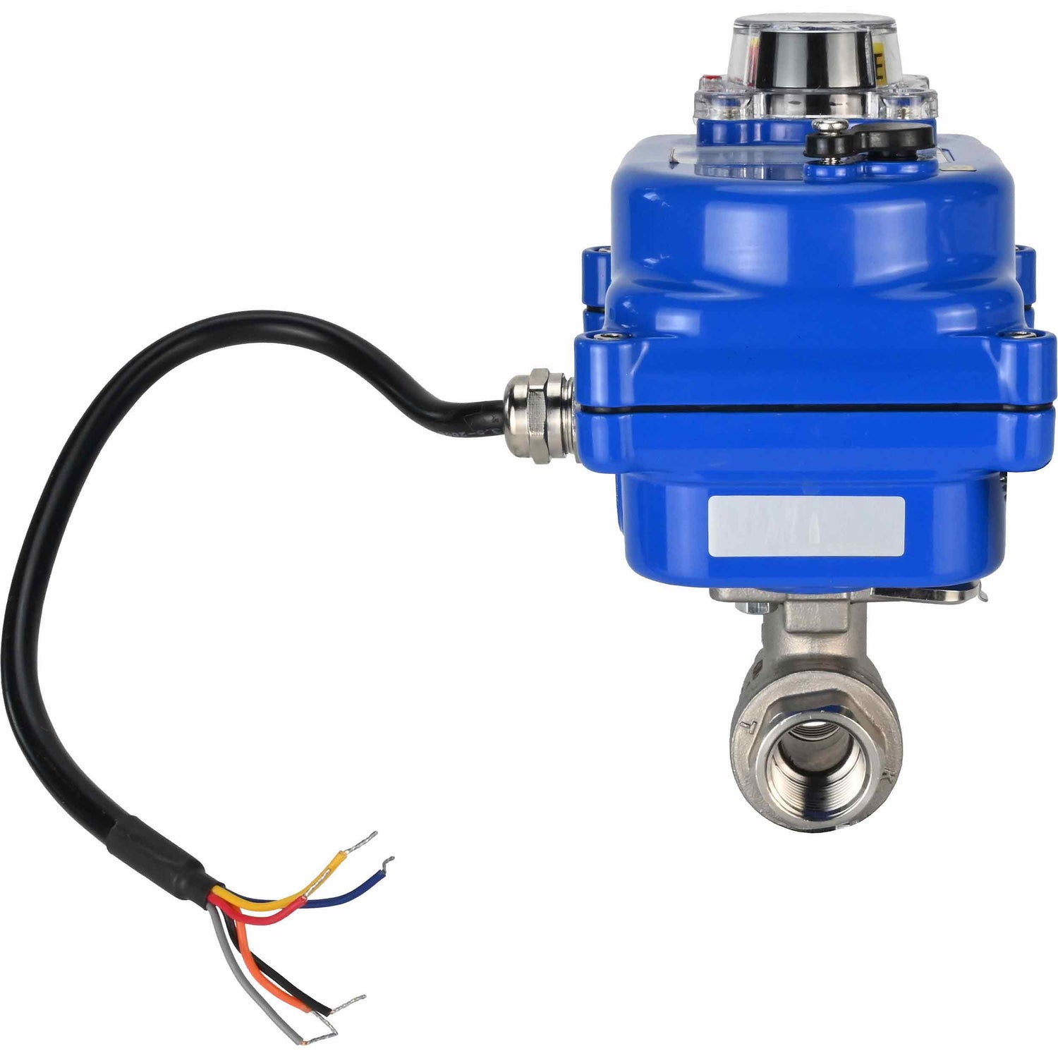 Stainless steel ball valve Elephant kshmp316-elephant-12, body material - stainless steel AISI 316, ball material - stainless steel AISI 316, seal - PTFE, electric actuator operated