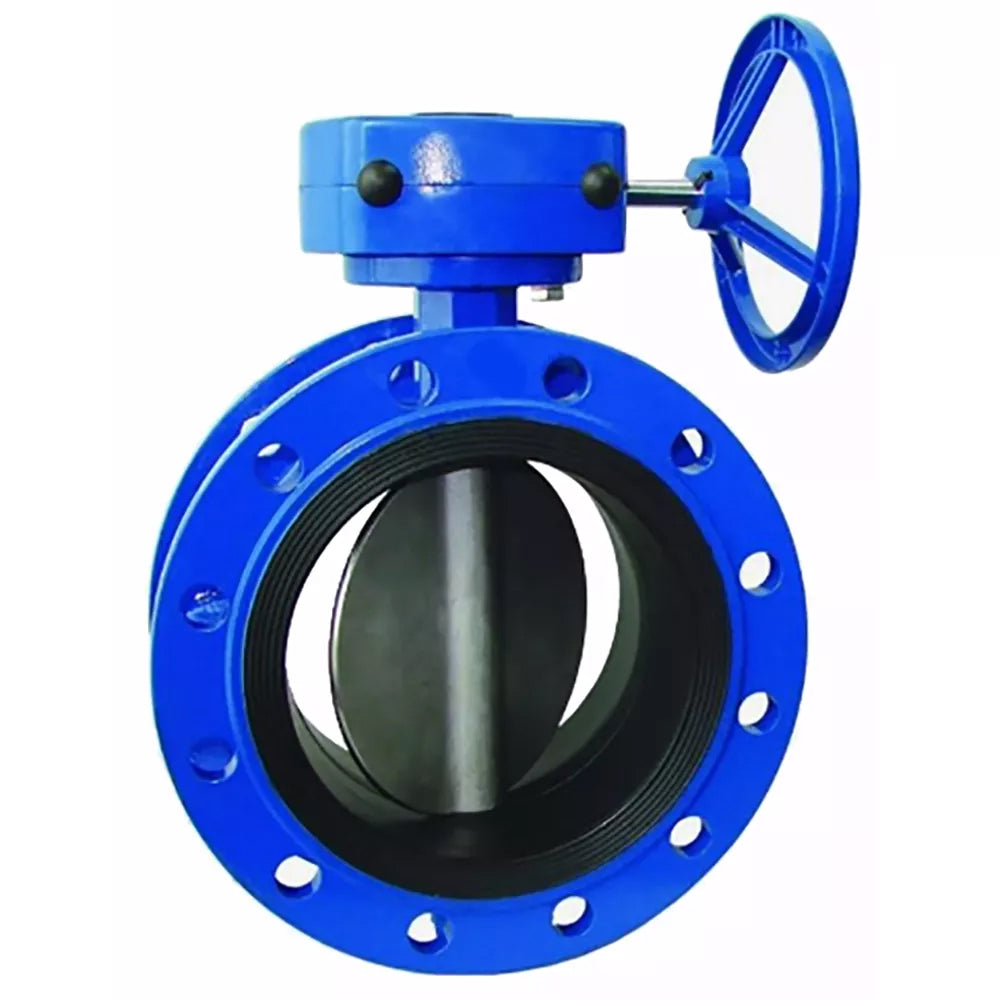 Water Butterfly Valve Elephant WBV1331E-2W-F-R, body material - cast iron GGG40, disk material - stainless steel AISI 304, seal - EPDM, gearbox
