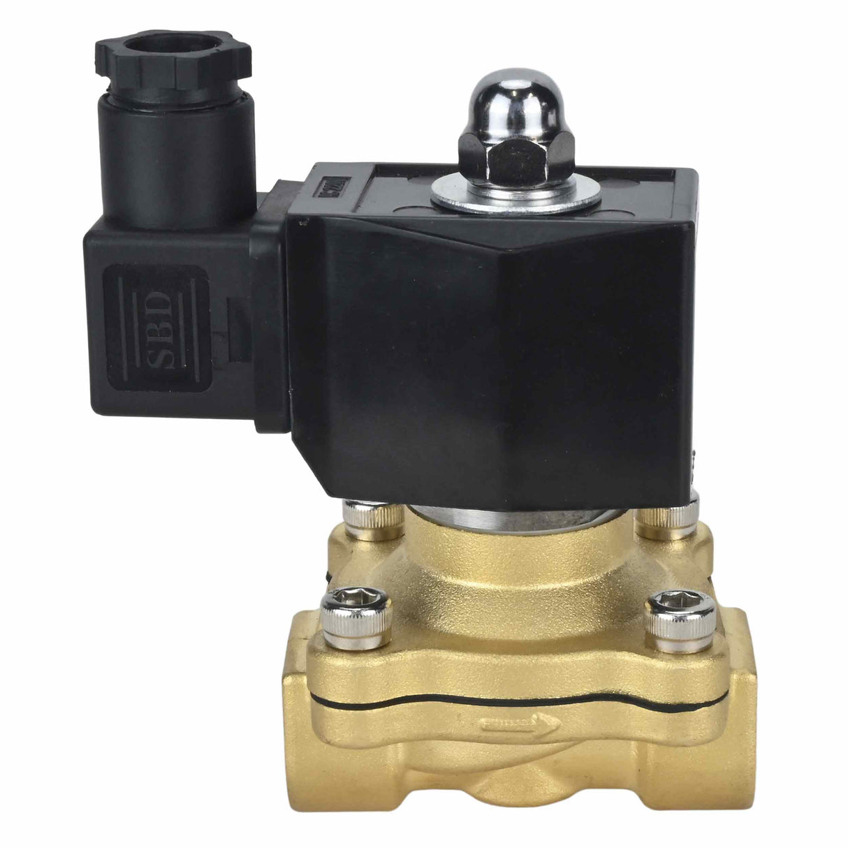 Two way normally open direct acting electric solenoid valve Elephant VS2W-300V-NO VITON 24V, body material - brass, seal - VITON