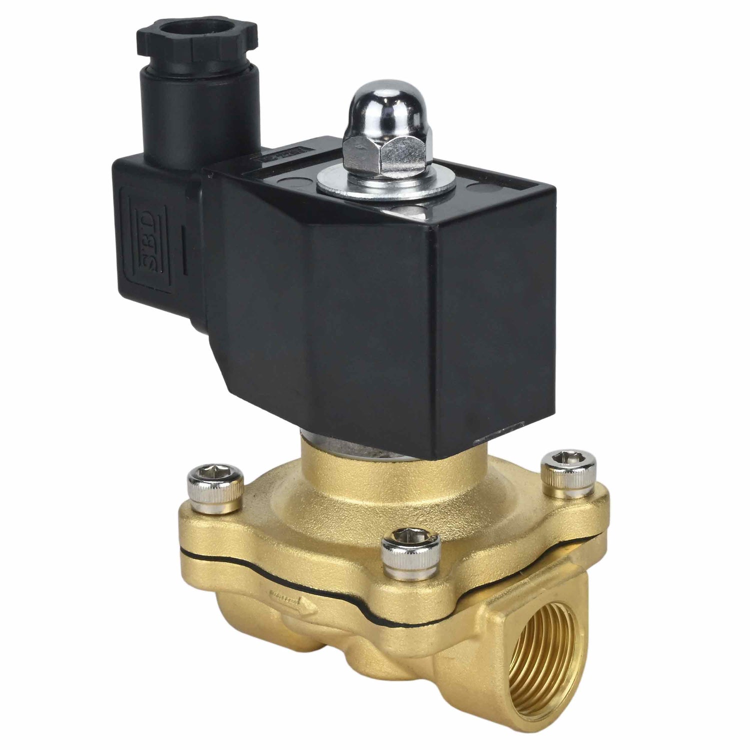 Two way normally closed direct acting electric solenoid valve Elephant VS2W-300E-NC EPDM 24V, body material - brass, seal - EPDM