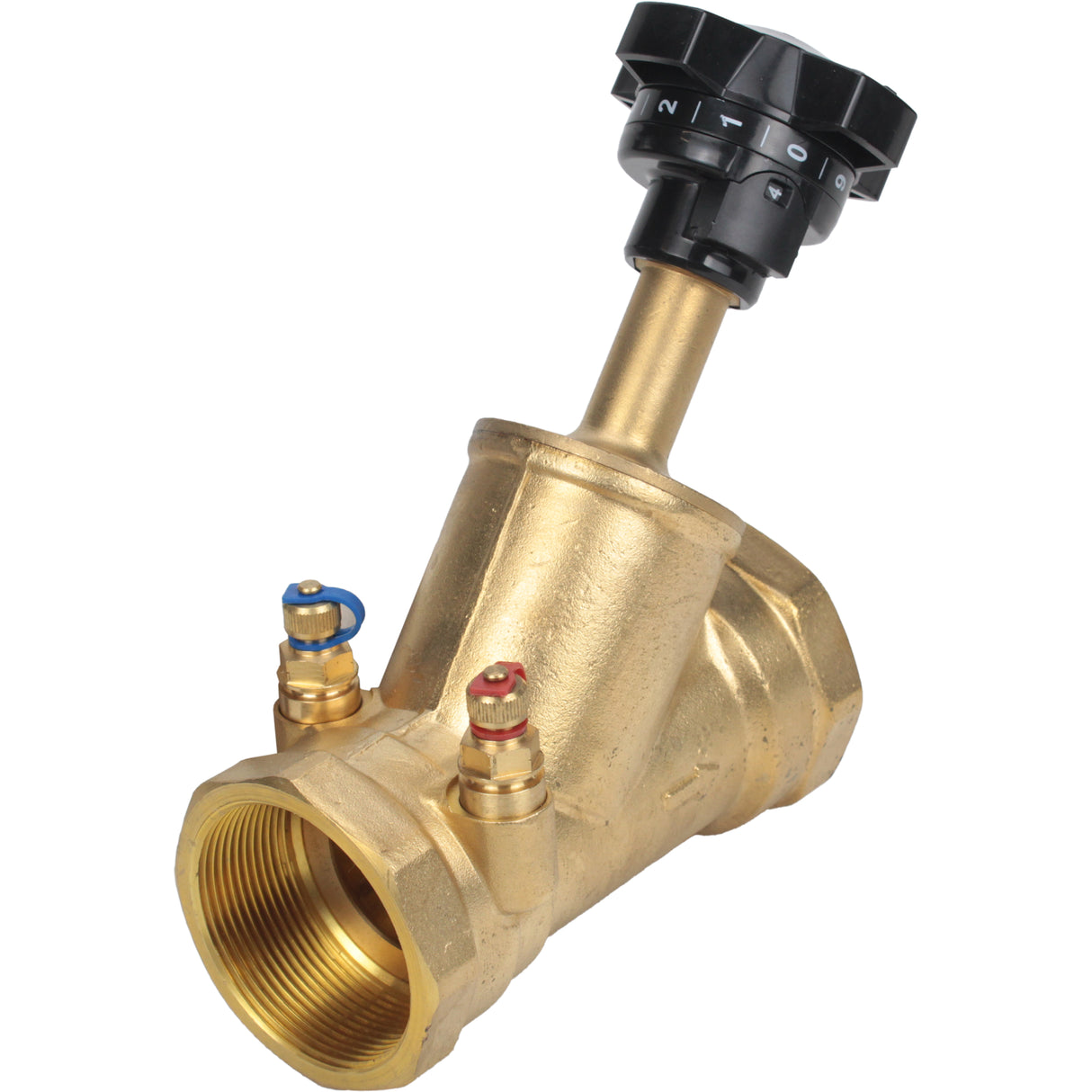 Static balancing valve Elephant VB0000P-T 25 bar brass, Threaded NPT/BSP connection with nipples