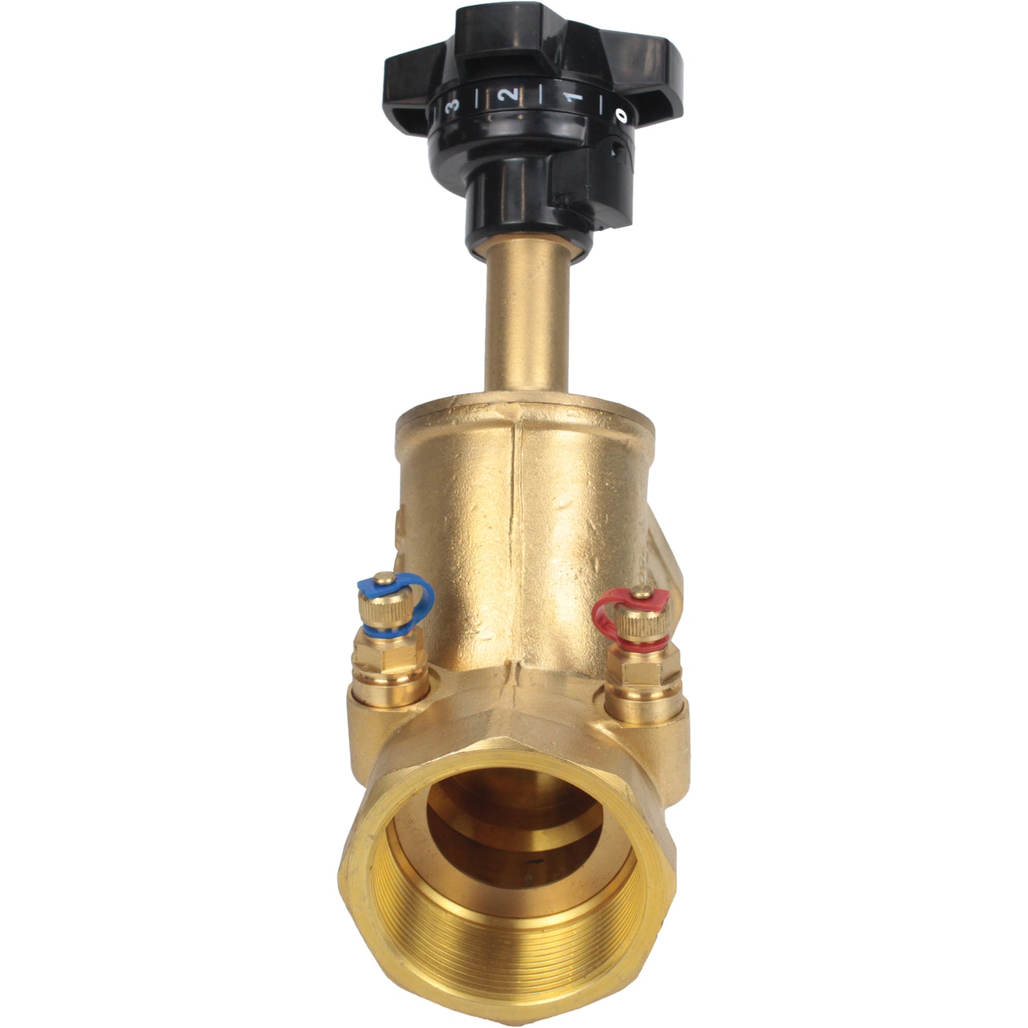 Static balancing valve Elephant VB0000P-T 25 bar brass, Threaded NPT/BSP connection with nipples