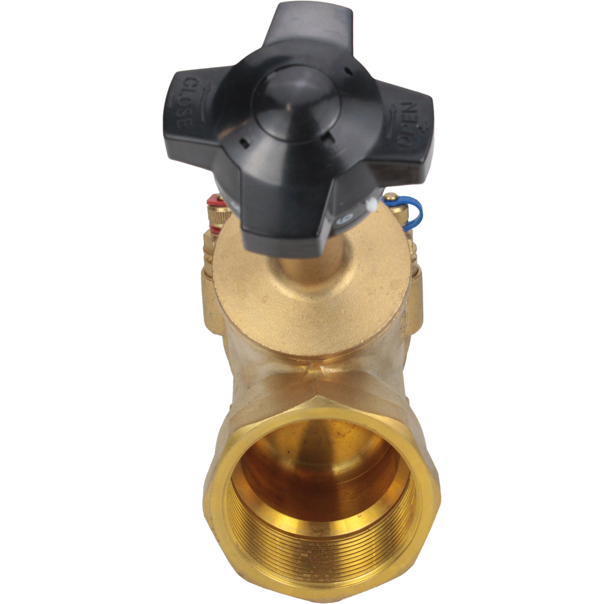 Static balancing valve Elephant VB0000P-T 25 bar brass, Threaded NPT/BSP connection with nipples