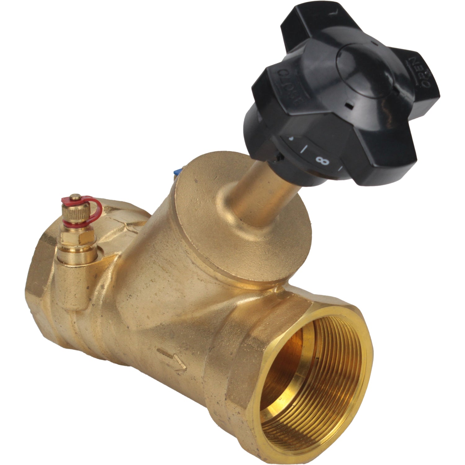 Static balancing valve Elephant VB0000P-T 25 bar brass, Threaded NPT/BSP connection with nipples