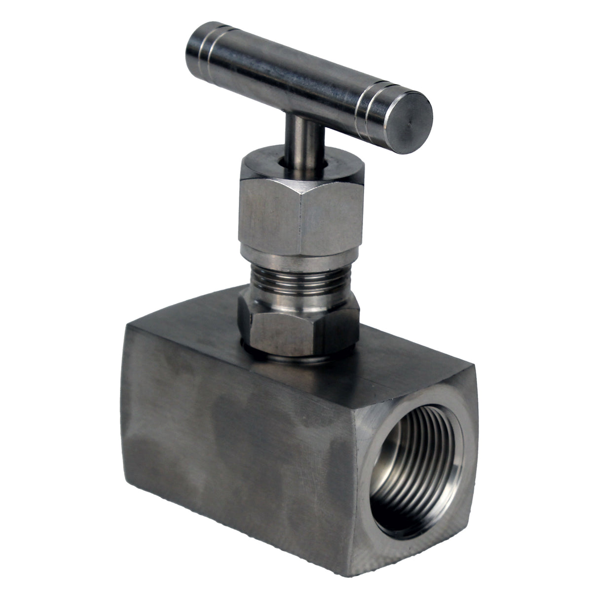Elephant VN31M-T-Ht threaded needle valve, body - stainless steel 304, seal - metal, with T-handle