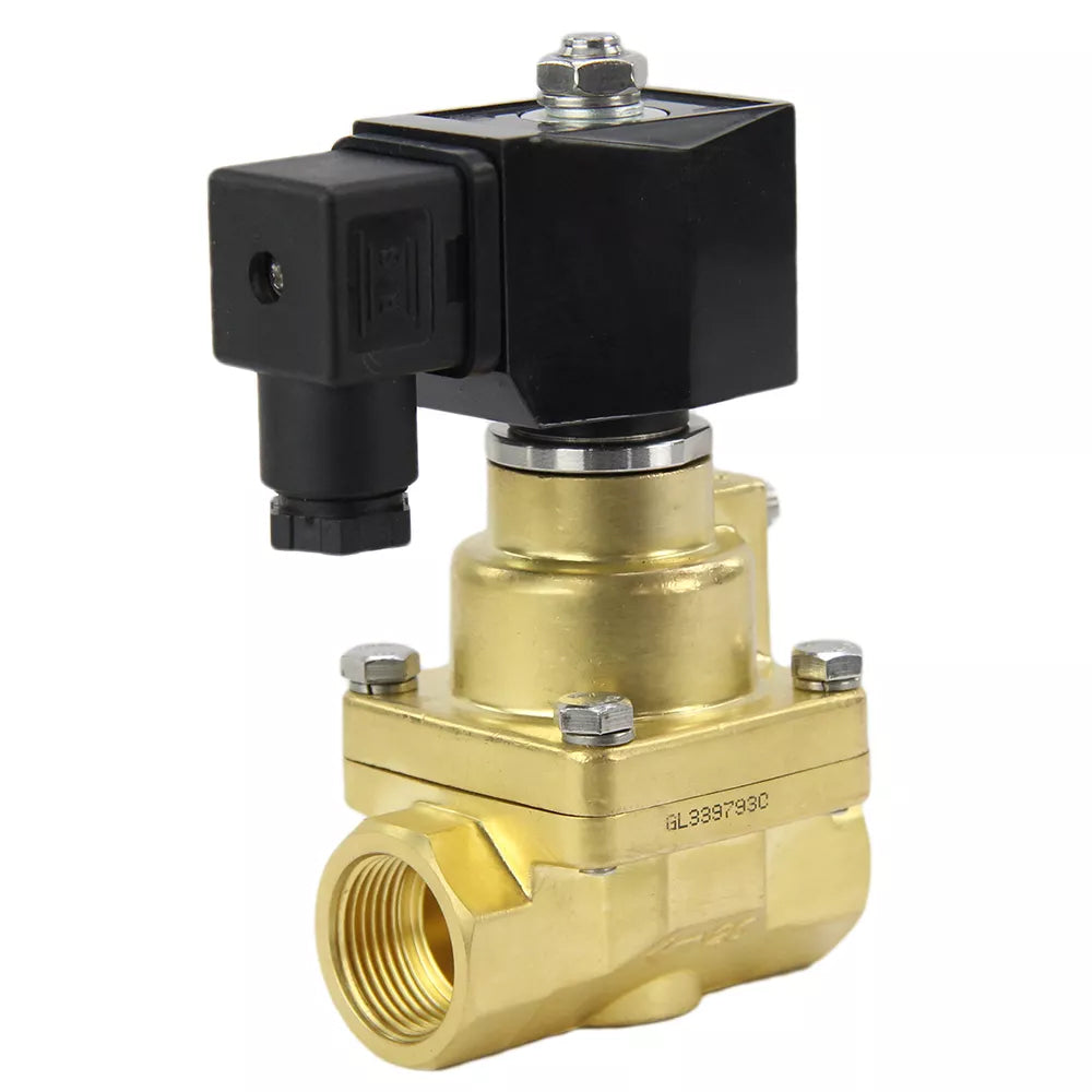 Solenoid valve Elephant VS1000-PT-NC-24VAC, body material - Brass, seal - PTFE, normally closed, coil - 24 VAC