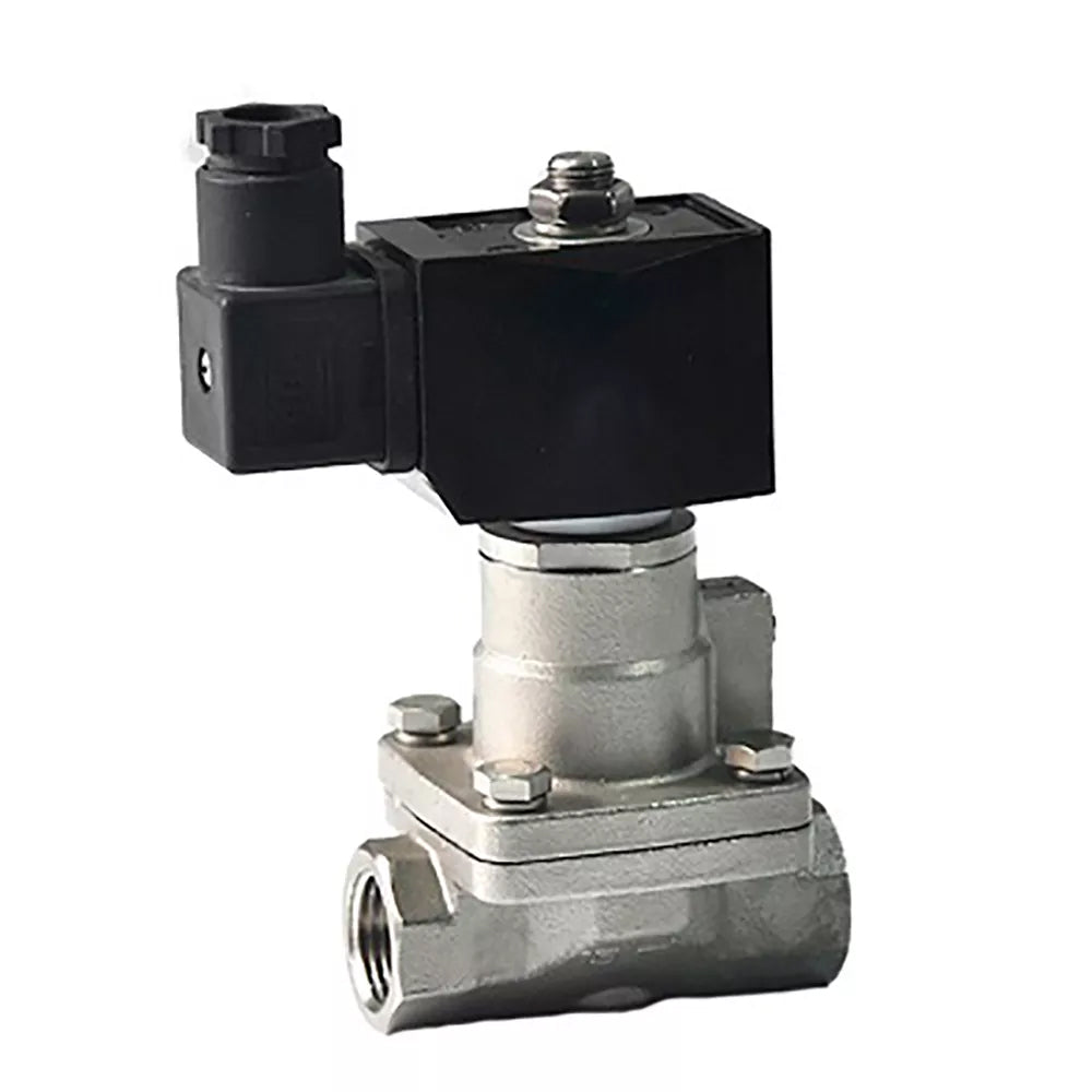Solenoid valve Elephant VS1031-PT-NC-24VAC, body material - Stainless steel AISI 304, seal - PTFE, normally closed, coil - 24 VAC