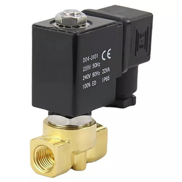 Solenoid valve Elephant VS700-PT-NC-24VAC, body material - Brass, seal - PTFE, normally closed, coil - 24 VAC