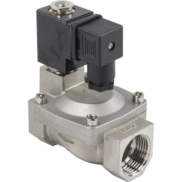 Solenoid valves Elephant VS431-NT-NC-24VAC 3/8"-2" DN10-50 10 bar pilot action two-way, body - 304 stainless steel, connection - internal thread, seal - NBR, normally closed, coil - 24V AC