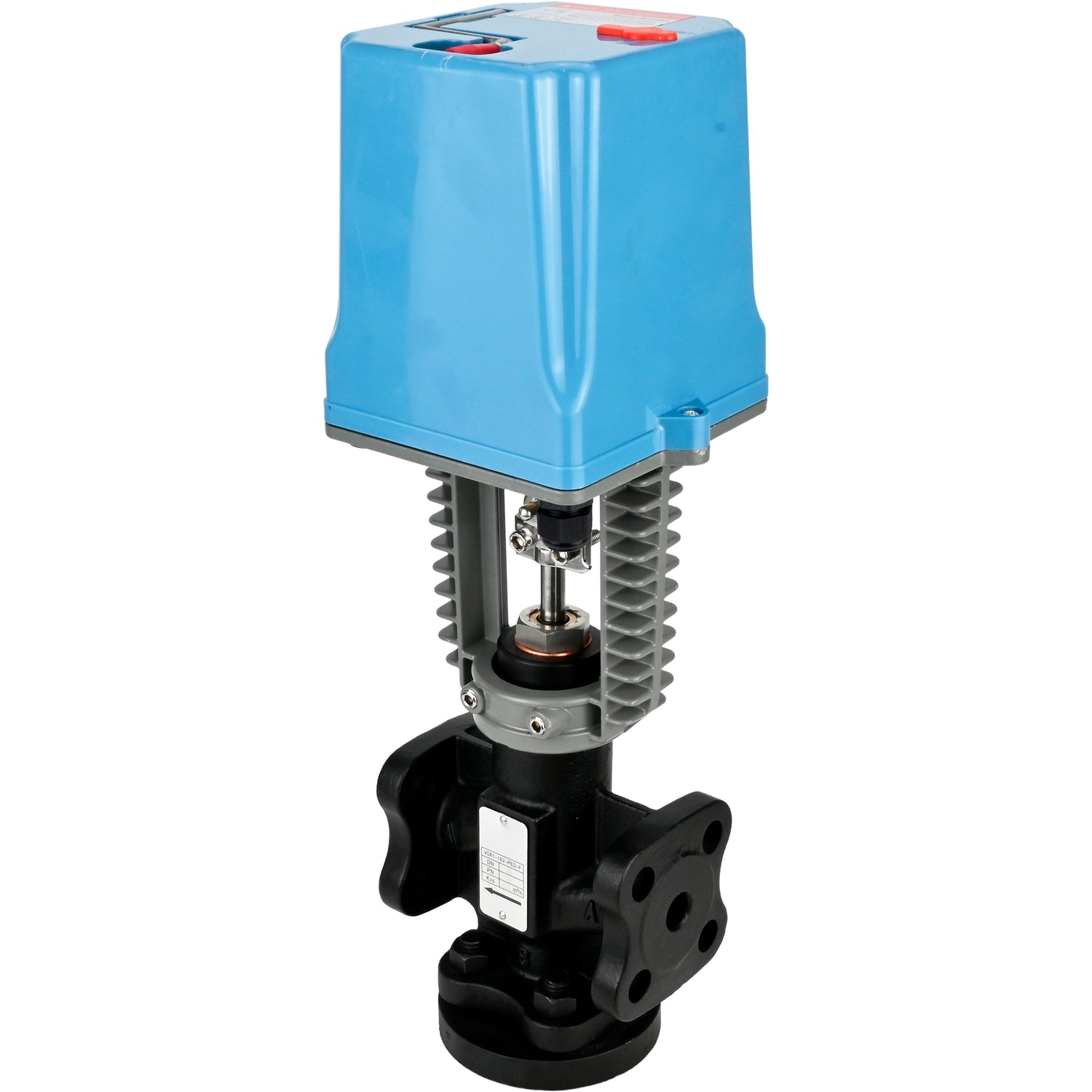 Two-way shut-off and regulating valve Elephant VSR1-13V-PED-F, body material - cast iron EN-JS1025, locking body material - stainless steel AISI 304, seal - Fluorocarbon (Viton, FPM), with electric drive XCK220-1500 AC220V