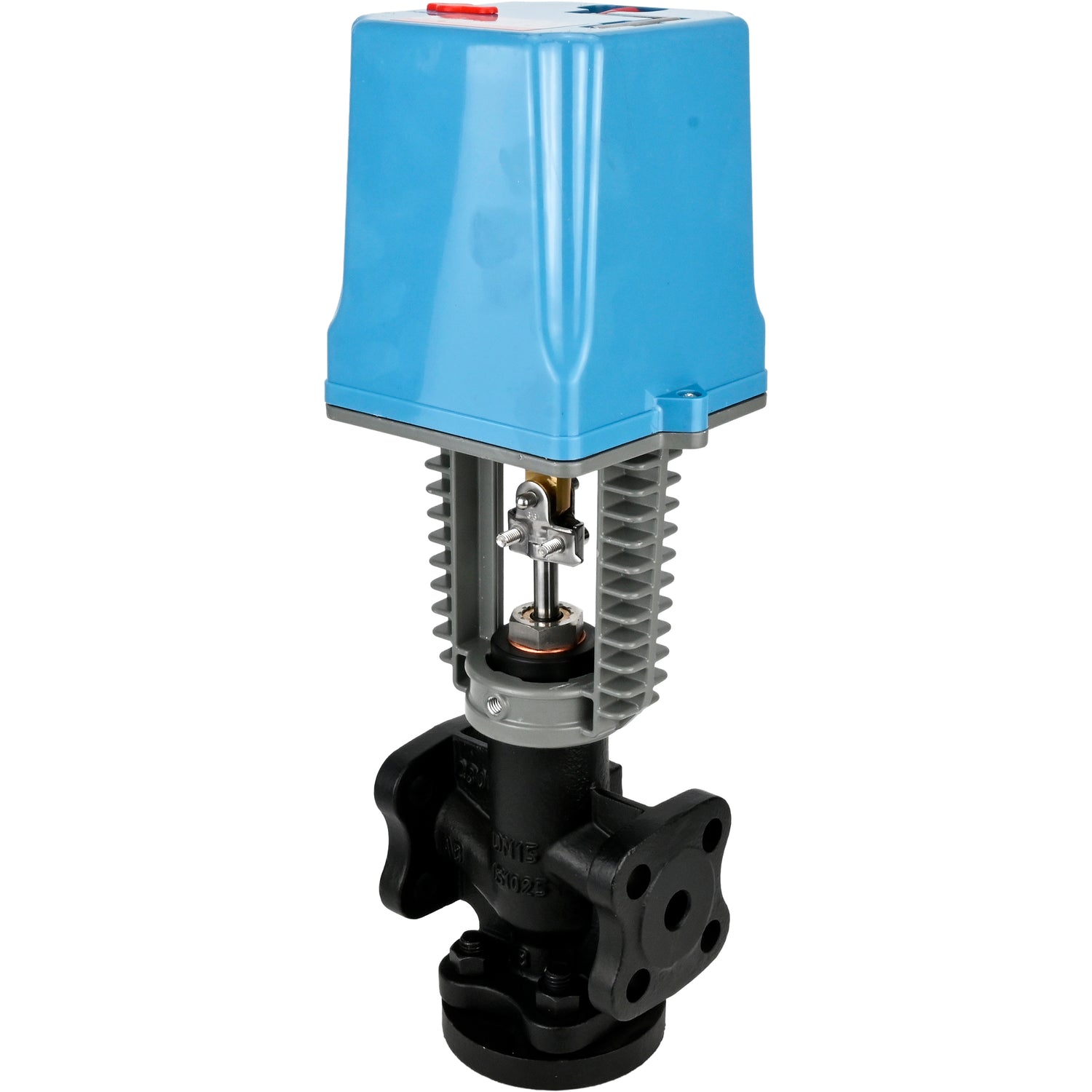 Two-way shut-off and regulating valve Elephant VSR1-13V-PED-F, body material - cast iron EN-JS1025, locking body material - stainless steel AISI 304, seal - Fluorocarbon (Viton, FPM), with electric drive XCK220-1500 AC220V