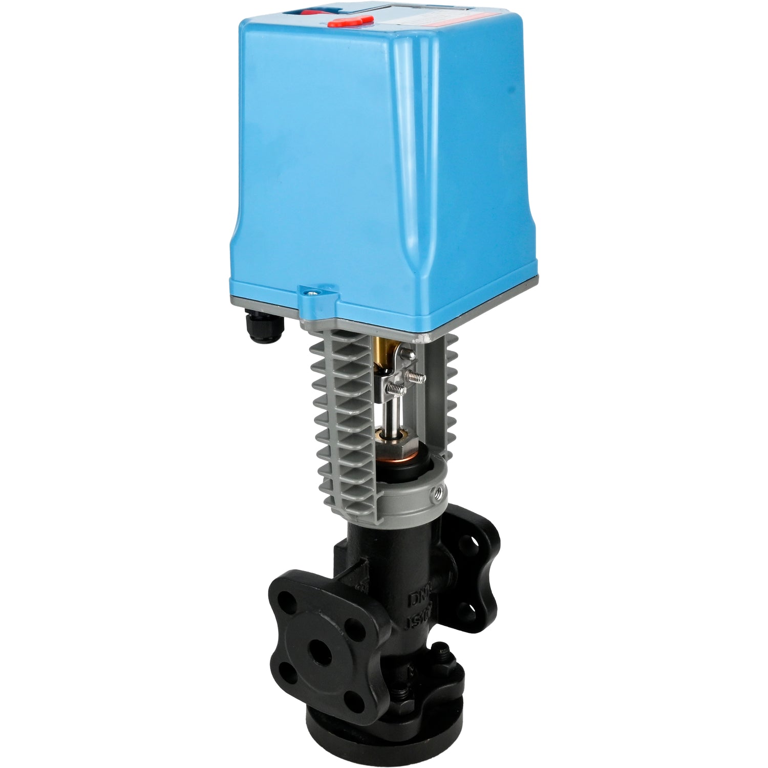 Two-way shut-off and regulating valve Elephant VSR1-13V-PED-F, body material - cast iron EN-JS1025, locking body material - stainless steel AISI 304, seal - Fluorocarbon (Viton, FPM), with electric drive XCK220-1500 AC220V