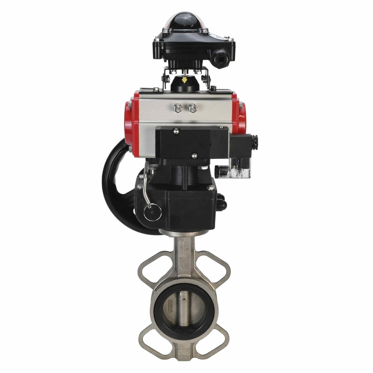 Water Butterfly Valve Elephant 316l-viton-da-4m310-24v-apl210n-hdm, body material - stainless steel AISI 316L, disk material - stainless steel AISI 316L, seal - VITON, pneumatic actuator operated
