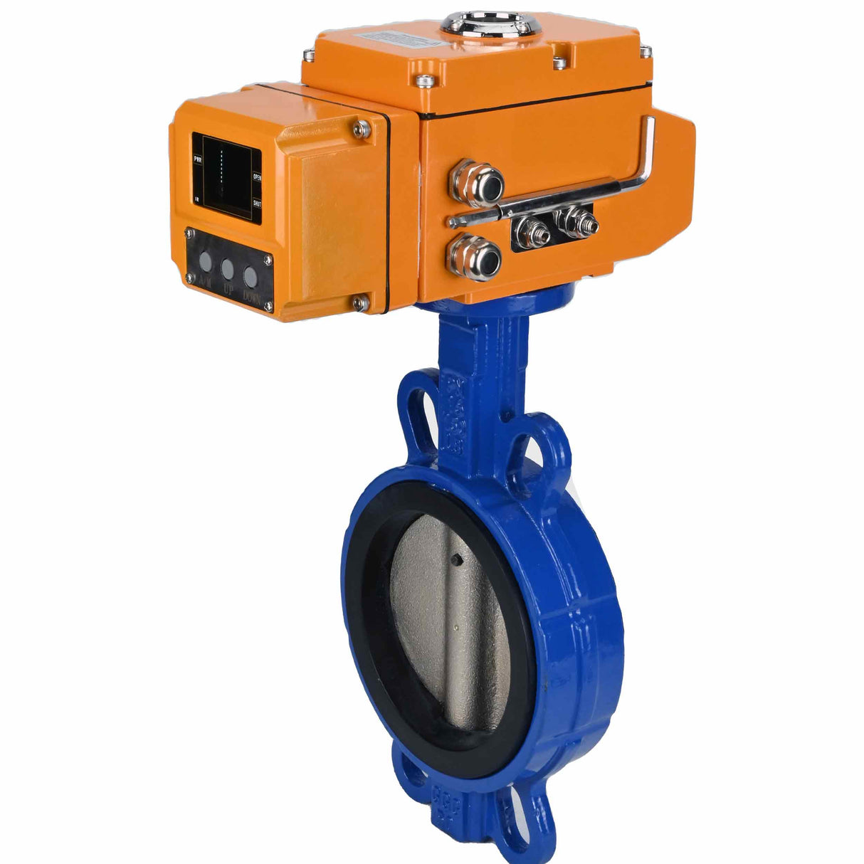 Water Butterfly Valve Elephant bv16-110/220-0-10, body material - cast iron GGG50, disk material - cast iron GGG40, seal - EPDM, electric actuator operated
