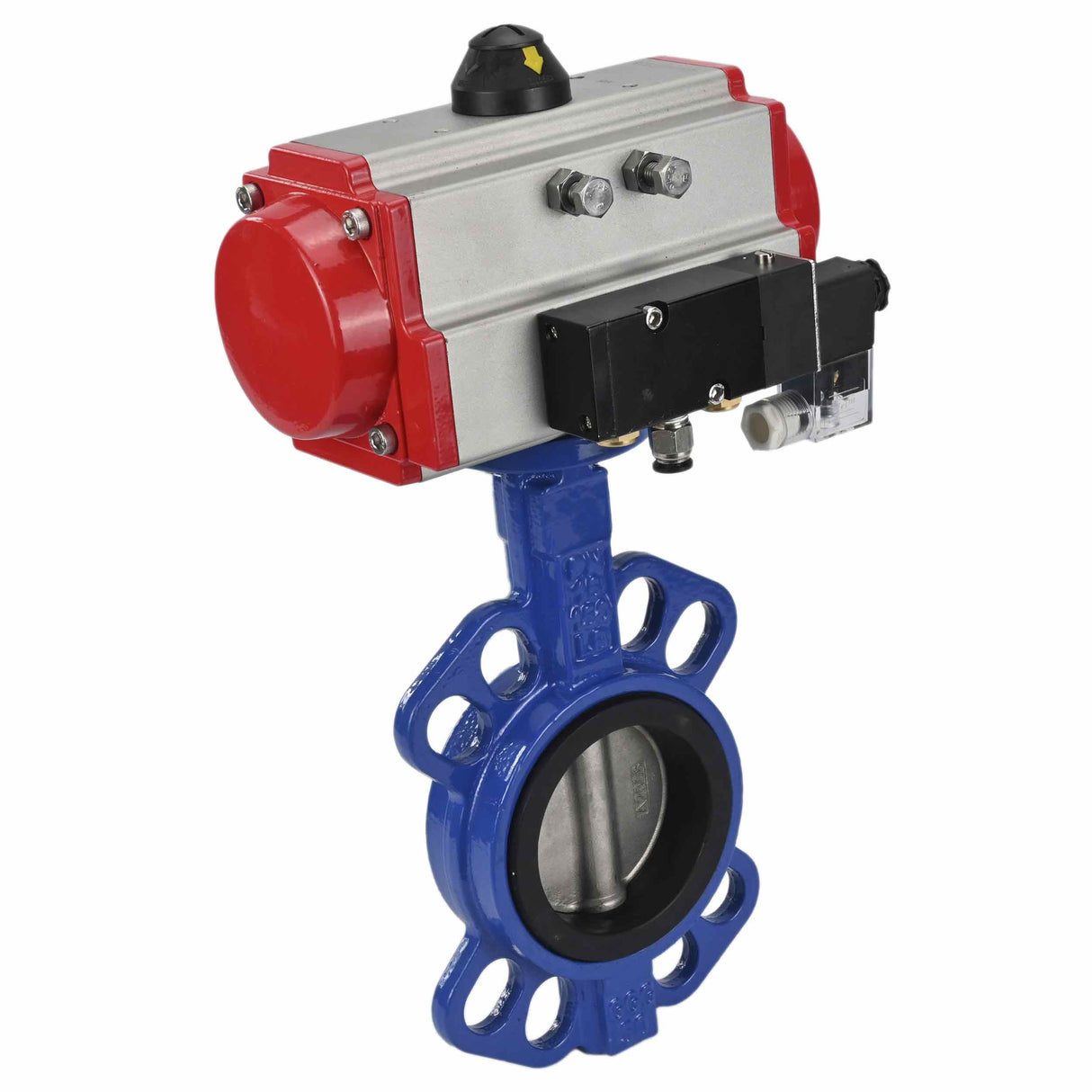 Water Butterfly Valve Elephant g50-g40-epdm-elephant-sa-4m310-NAMUR-110/220, body material - cast iron GGG50, disk material - cast iron GGG40, seal - EPDM, pneumatic actuator operated