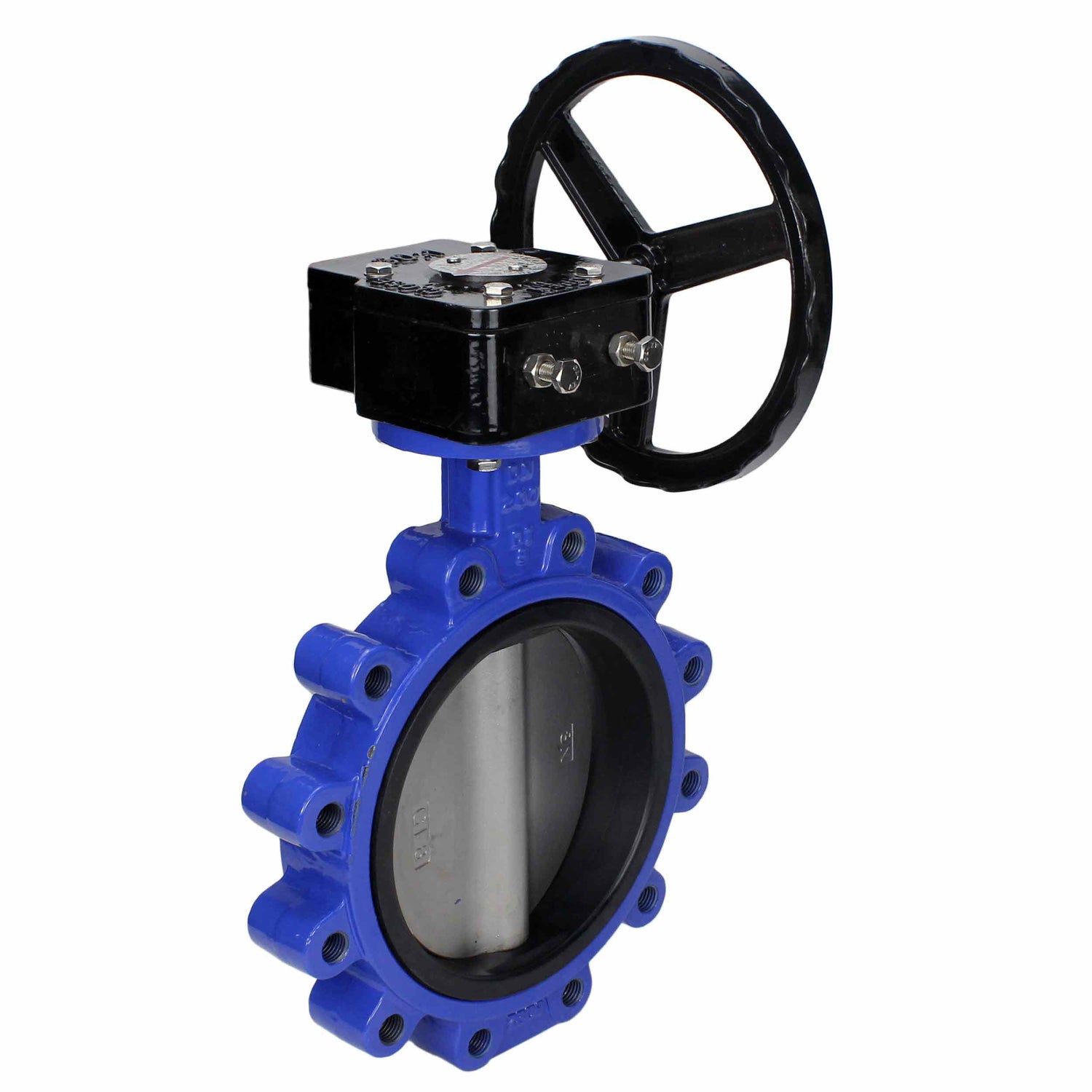 Water Butterfly Valve Elephant WBV1631N-2W-Fb-R, body material - cast iron QT450, disk material - stainless steel AISI 304, seal - NBR, gearbox