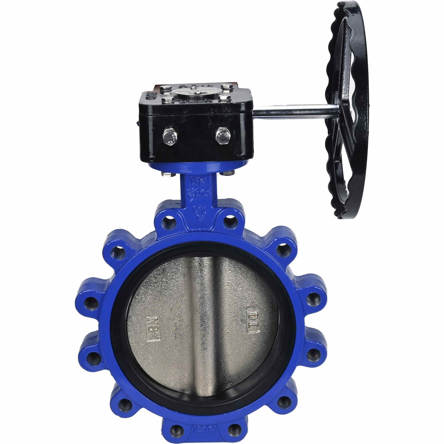 Water Butterfly Valve Elephant WBV1616N-2W-Fb-R, body material - cast iron QT450, disk material - cast iron QT450, seal - NBR, gearbox