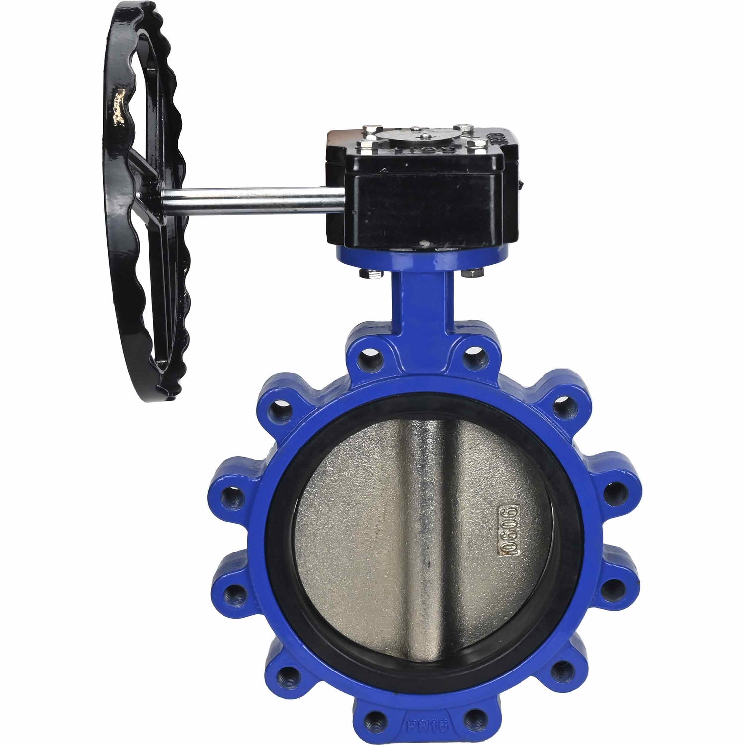 Water Butterfly Valve Elephant WBV1616N-2W-Fb-R, body material - cast iron QT450, disk material - cast iron QT450, seal - NBR, gearbox