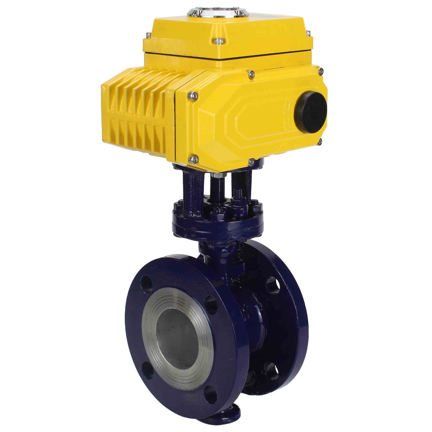 Water Butterfly Valve Elephant WBV3EX-3431M-1W-F-ISO, body material - Carbon steel, disk material - Stainless steel AISI 304, seal - Metal, electric actuator QT-N-хEM-B1 220V