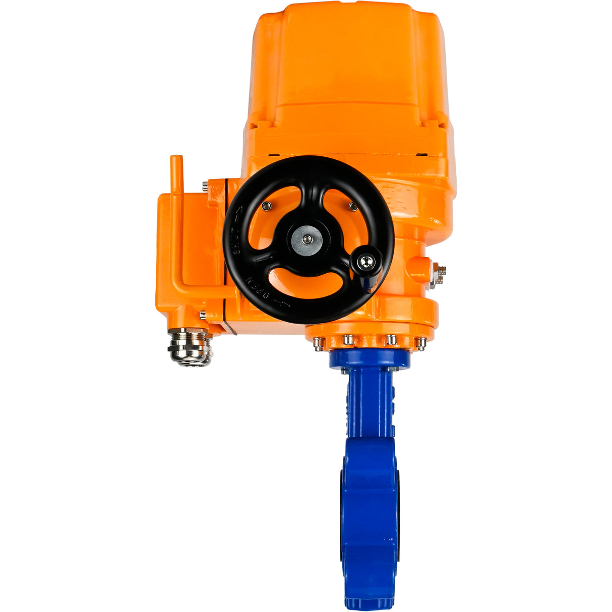 Water Butterfly Valve Elephant WBV1616N-2W-Fb-H, body material - cast iron QT450, disk material - cast iron QT450, seal - NBR, electric actuator QT-EX-EM-O2-24VDC-U1 24V