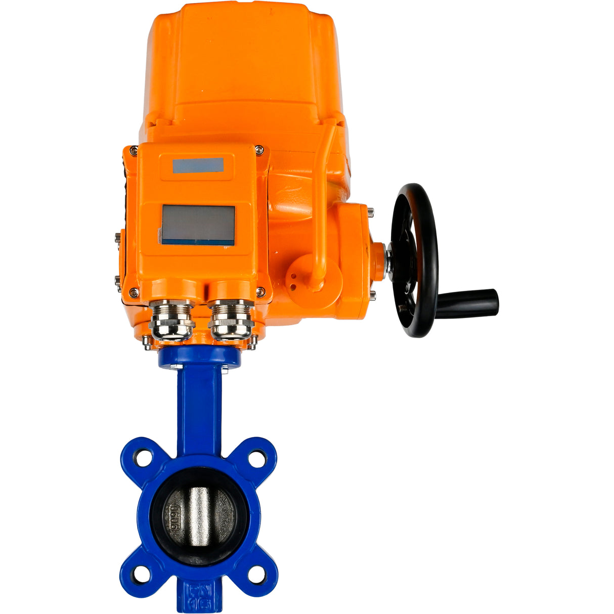 Water Butterfly Valve Elephant WBV1616N-2W-Fb-H, body material - cast iron QT450, disk material - cast iron QT450, seal - NBR, electric actuator QT-EX-EM-O2-24VDC-U1 24V