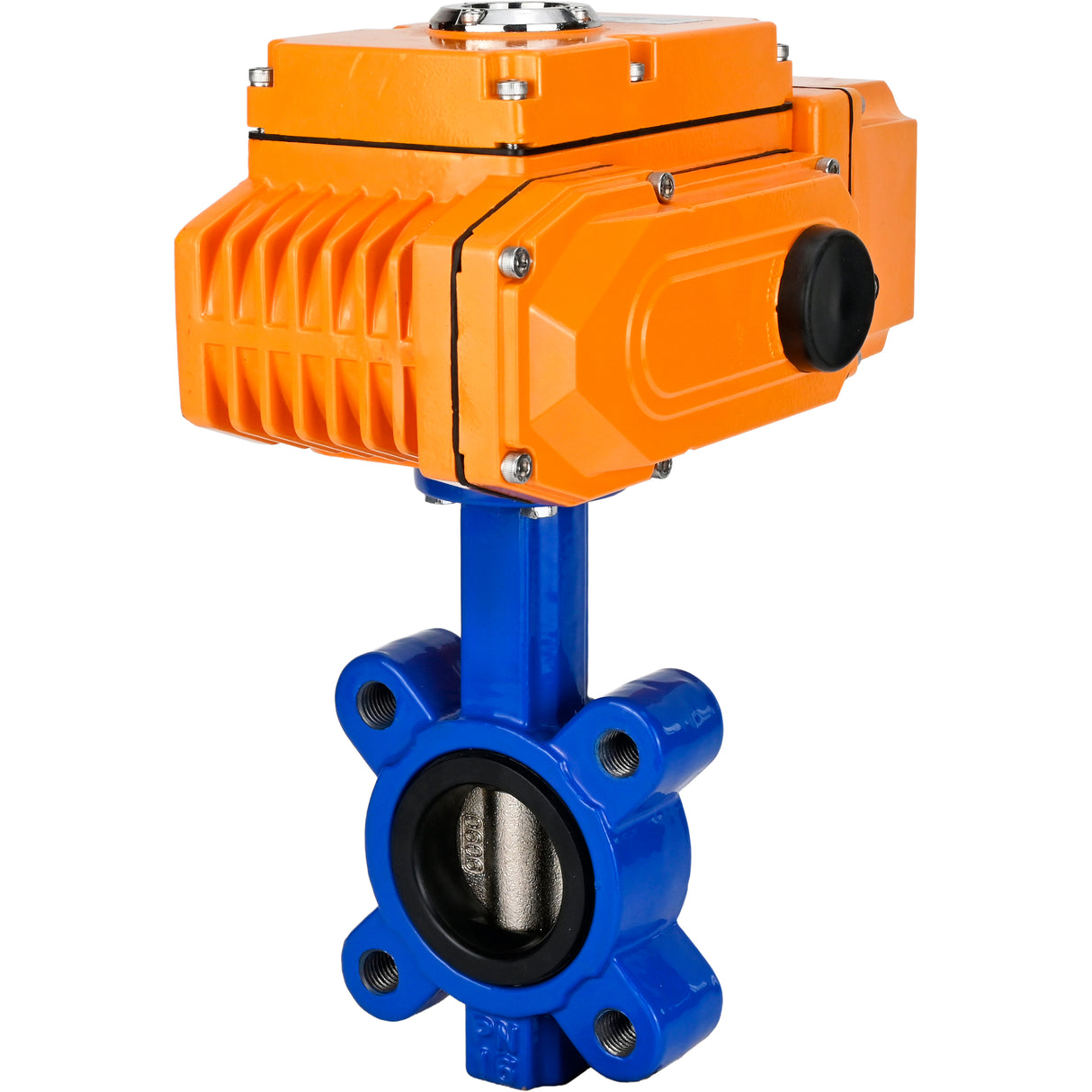 Water Butterfly Valve Elephant WBV1616N-2W-Fb-H, body material - cast iron QT450, disk material - cast iron QT450, seal - NBR, electric actuator QT-N-EM-B1-220VAC-U1 220V