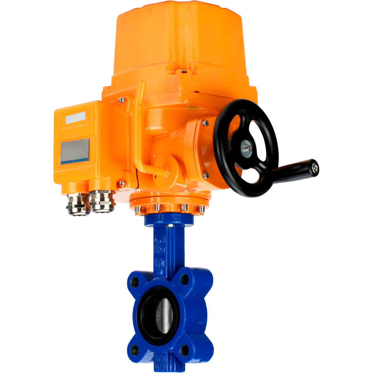 Water Butterfly Valve Elephant WBV1631E-2W-Fb-H, body material - cast iron QT450, disk material - Stainless steel AISI 304, seal - EPDM, electric actuator QT-EX-EM-O2-24VDC-U1 24V