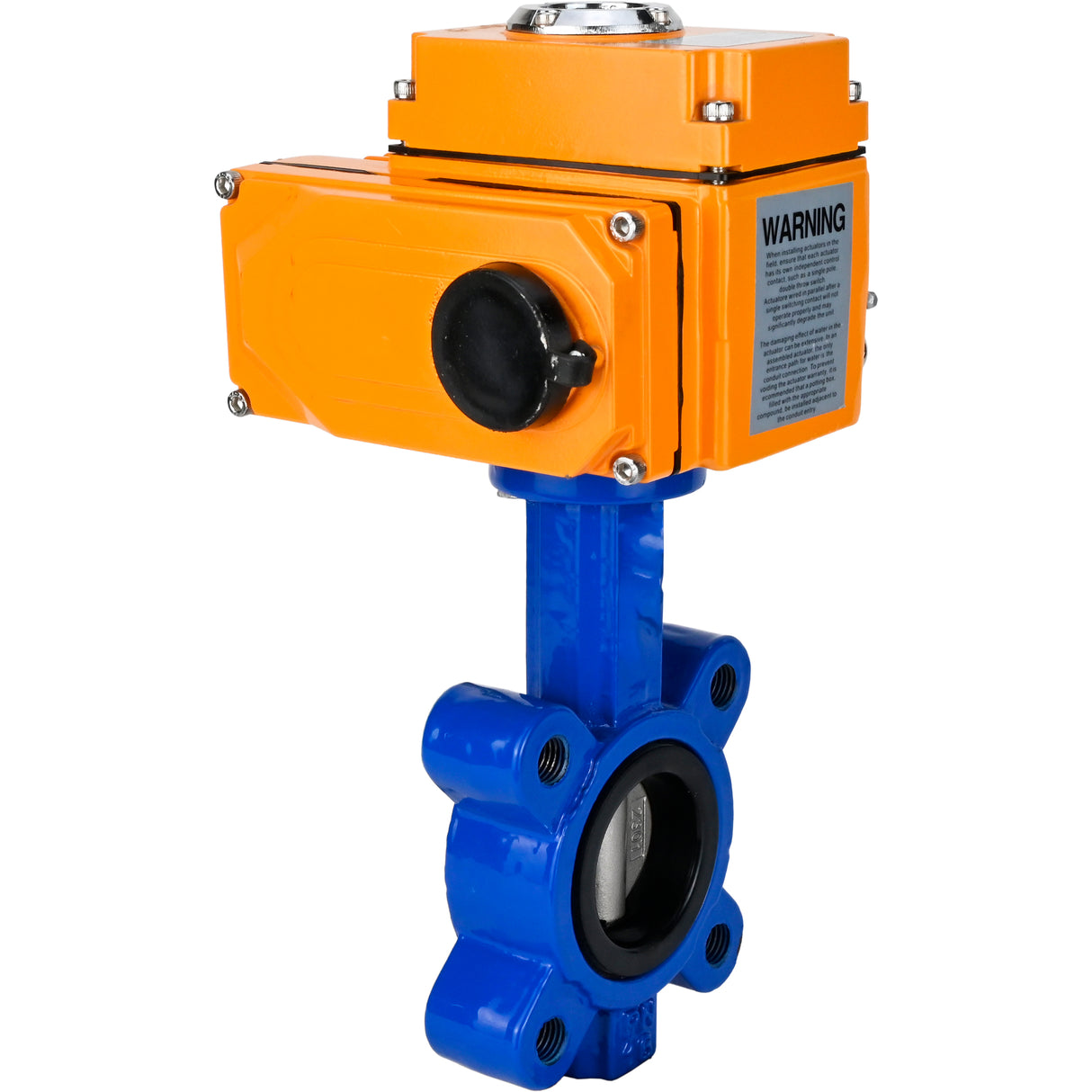 Water Butterfly Valve Elephant WBV1631E-2W-Fb-H, body material - cast iron QT450, disk material - Stainless steel AISI 304, seal - EPDM, electric actuator QT-N-EM-O1-24VDC-U1 24V