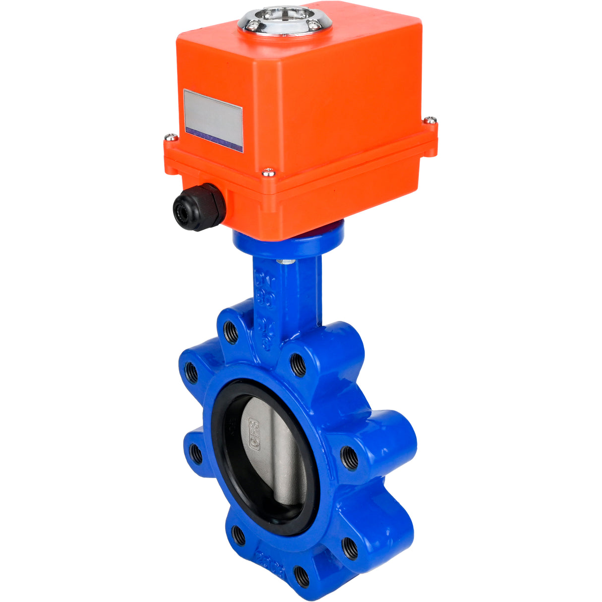 Water Butterfly Valve Elephant WBV1631E-2W-Fb-H, body material - cast iron QT450, disk material - Stainless steel AISI 304, seal - EPDM, electric actuator QT-N-EM-O1-220VAC-U1 MINI 220V